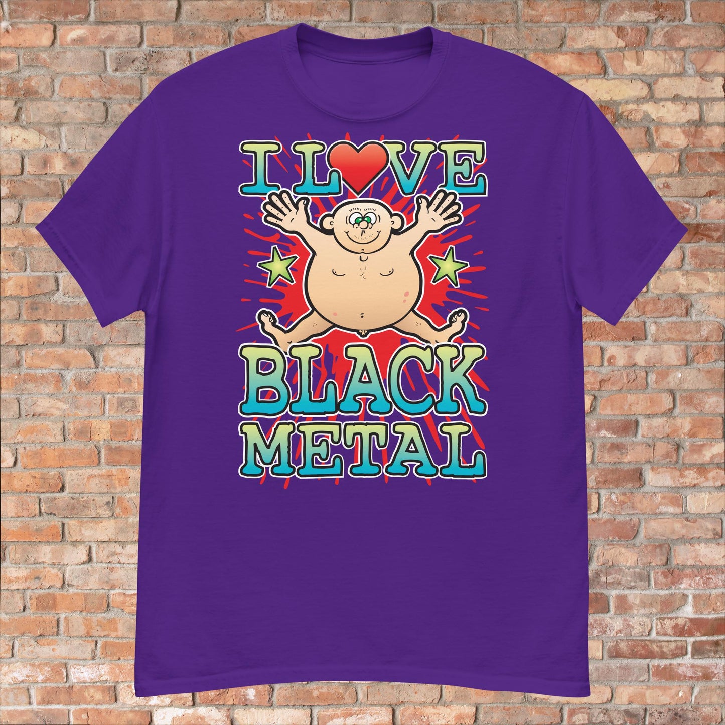 Black Metal Cotton Love Music T-Shirt