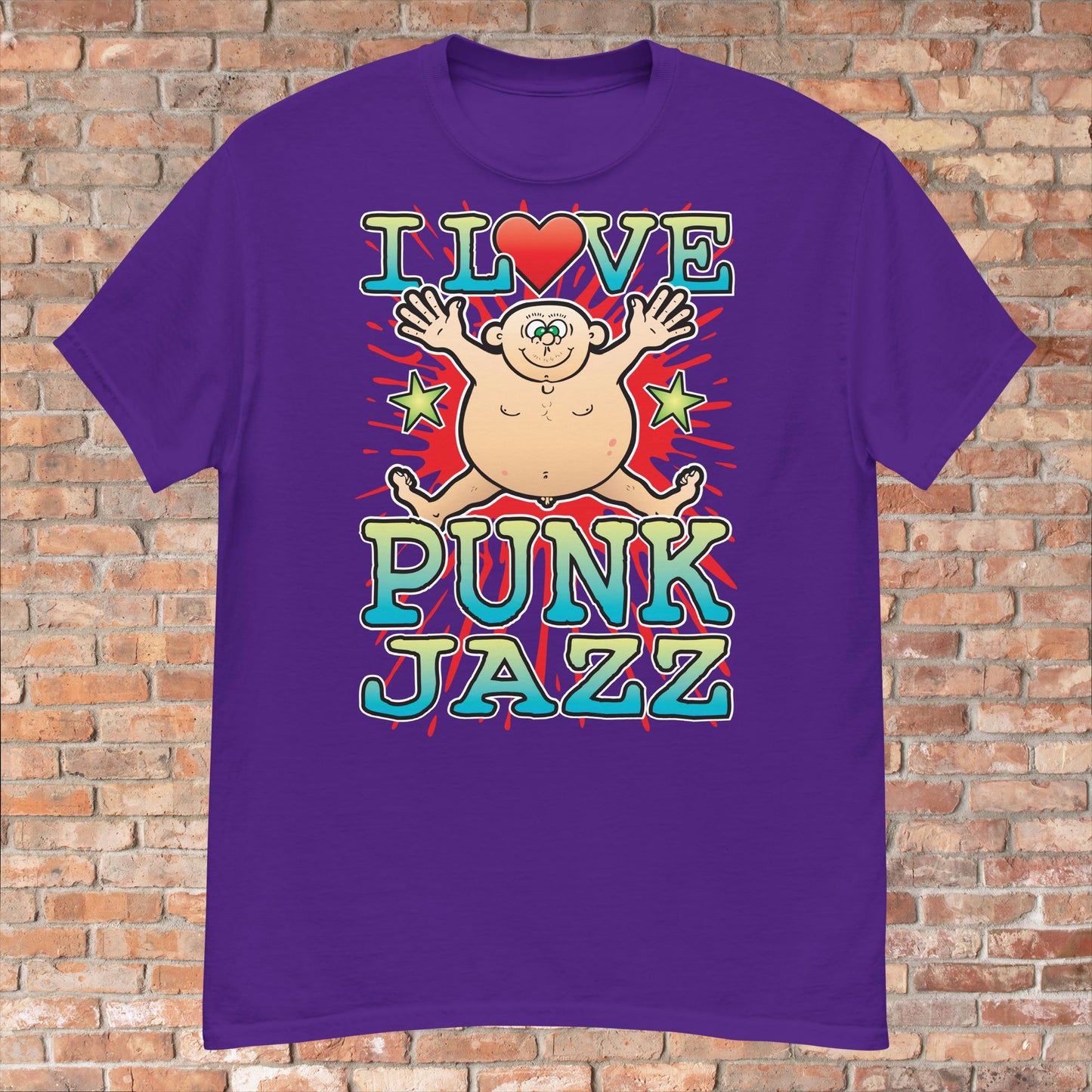 Punk Jazz Cotton Love Music T-Shirt