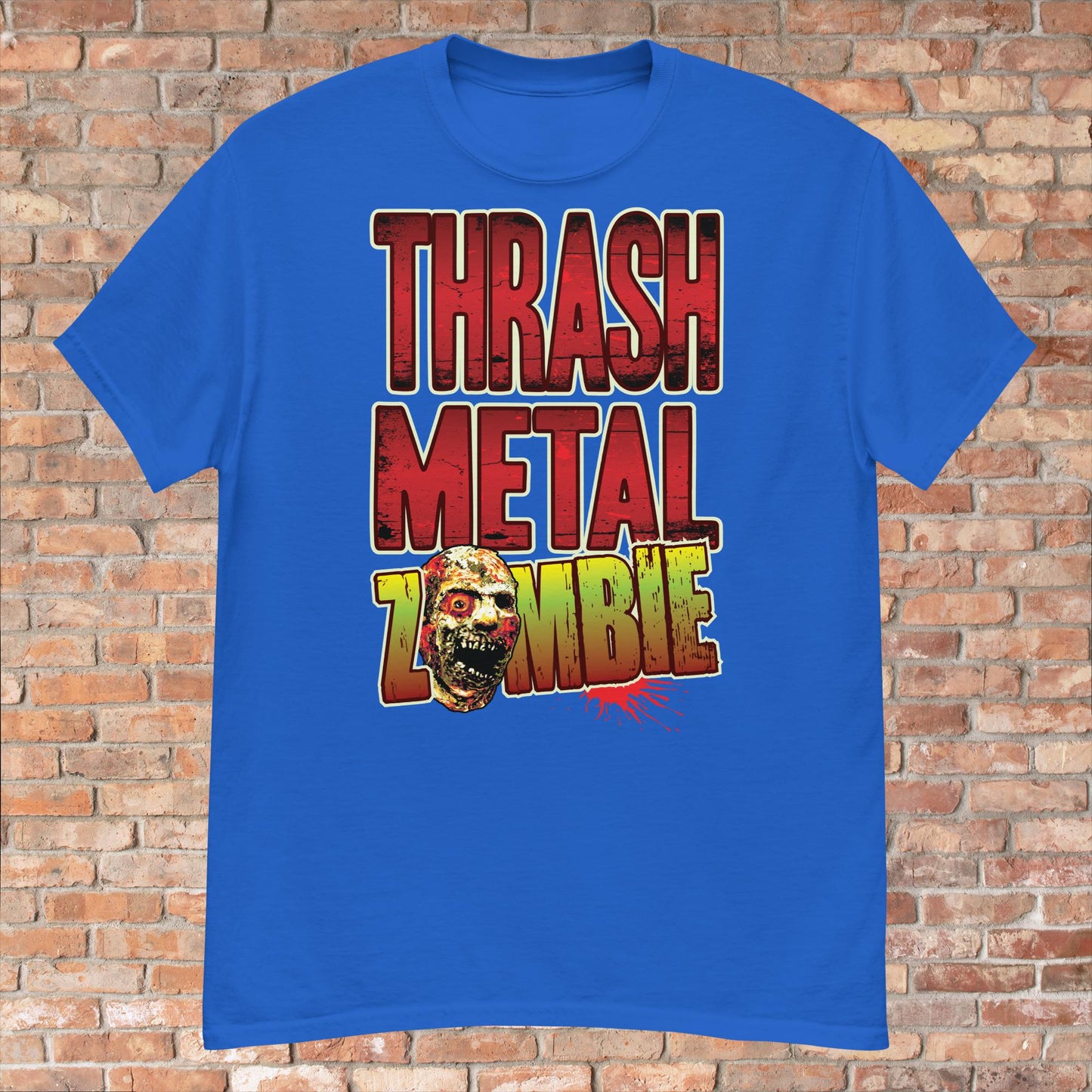 Thrash Metal Zombie Cotton T-Shirt