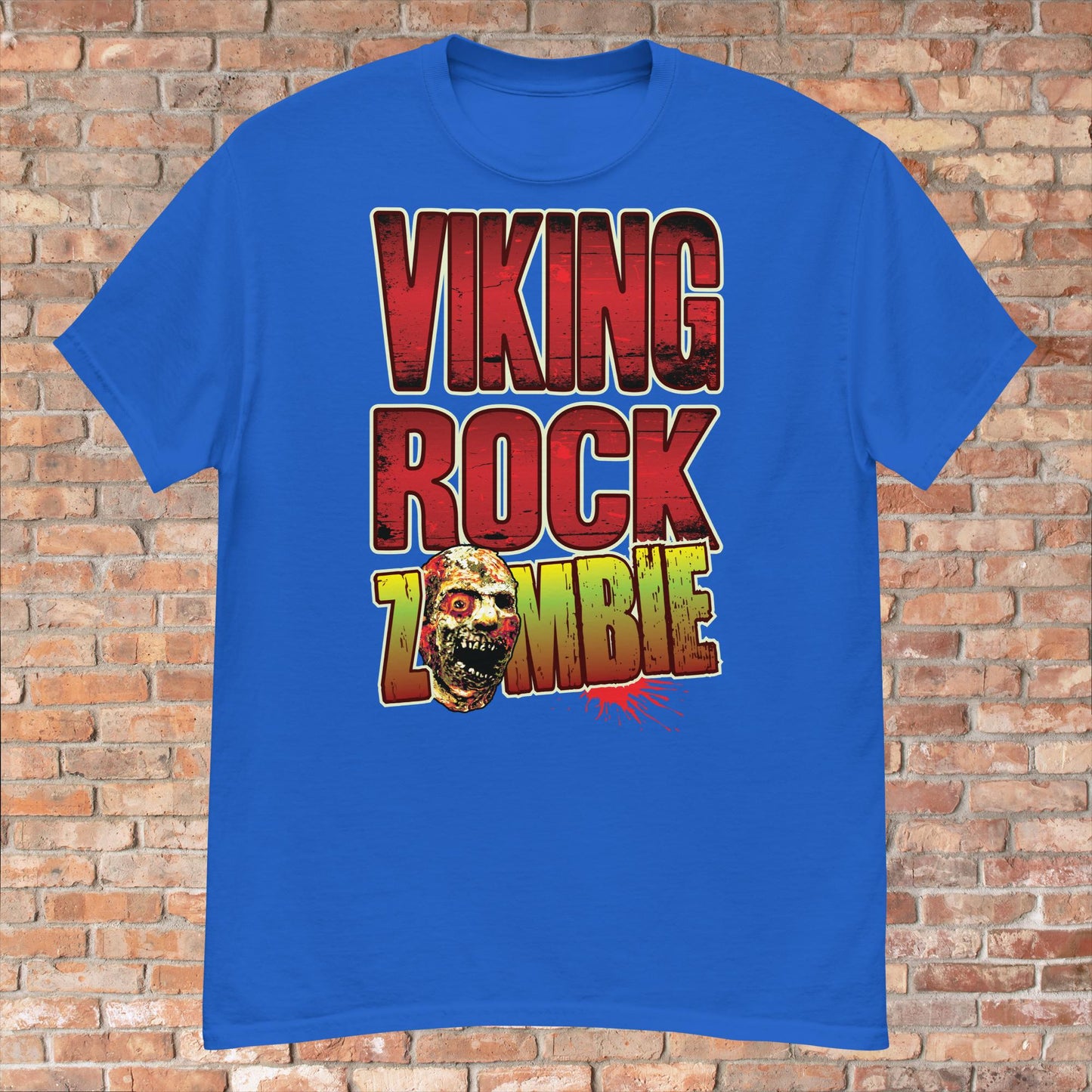 Viking Rock Zombie Cotton T-Shirt