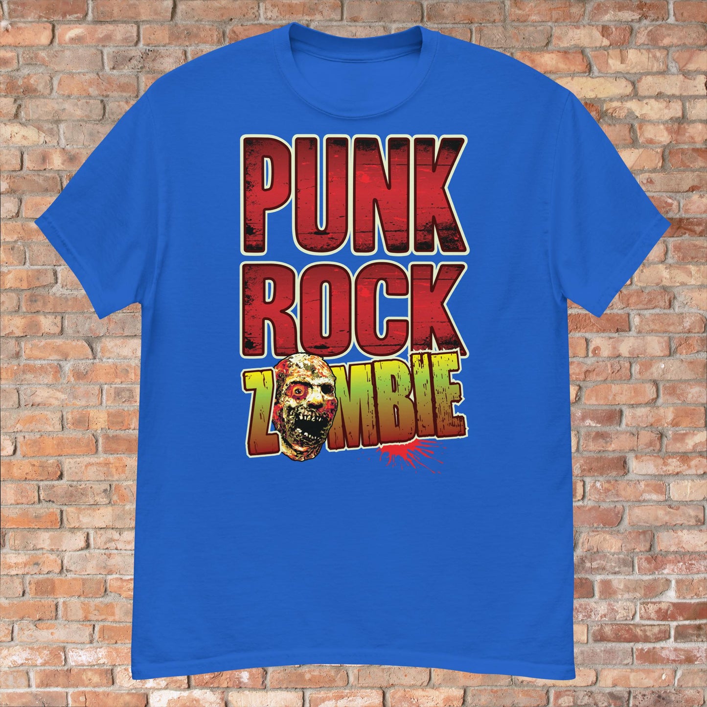 Punk Rock Zombie Cotton T-Shirt