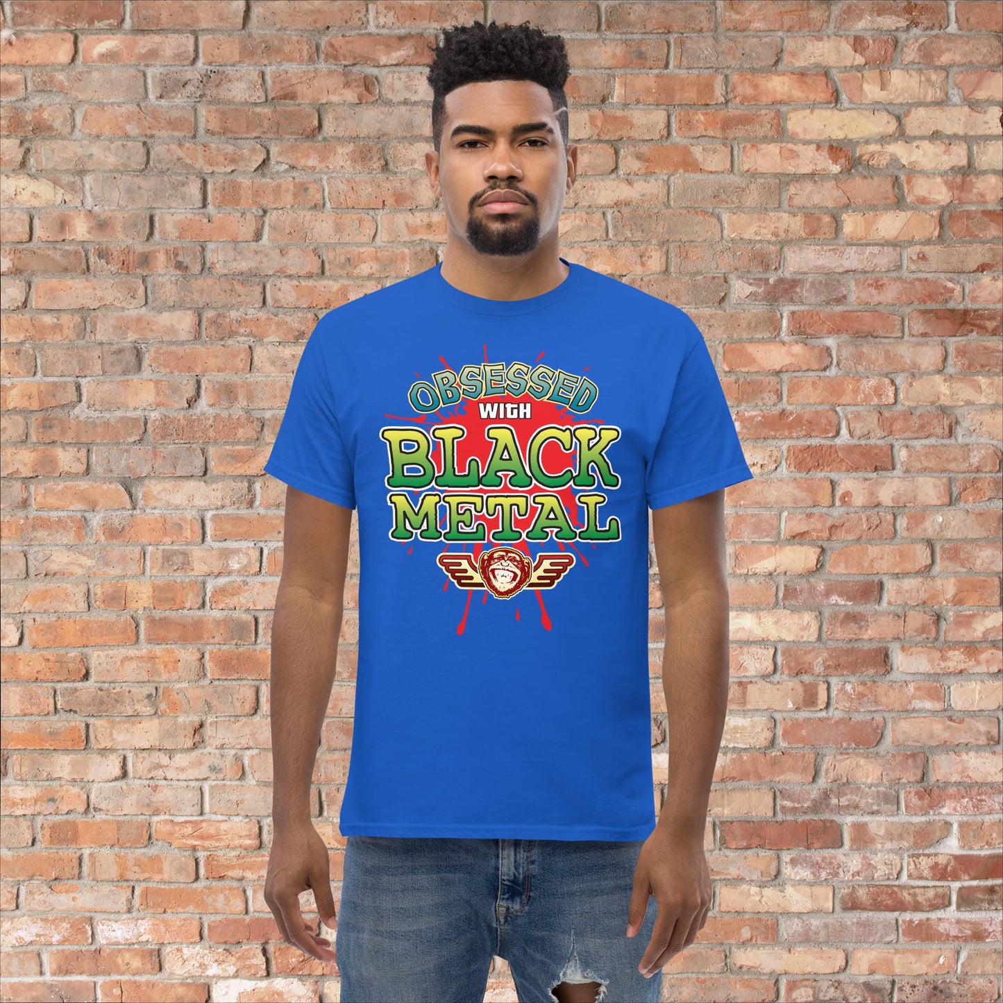 Black Metal Obsessed Cotton T-Shirt