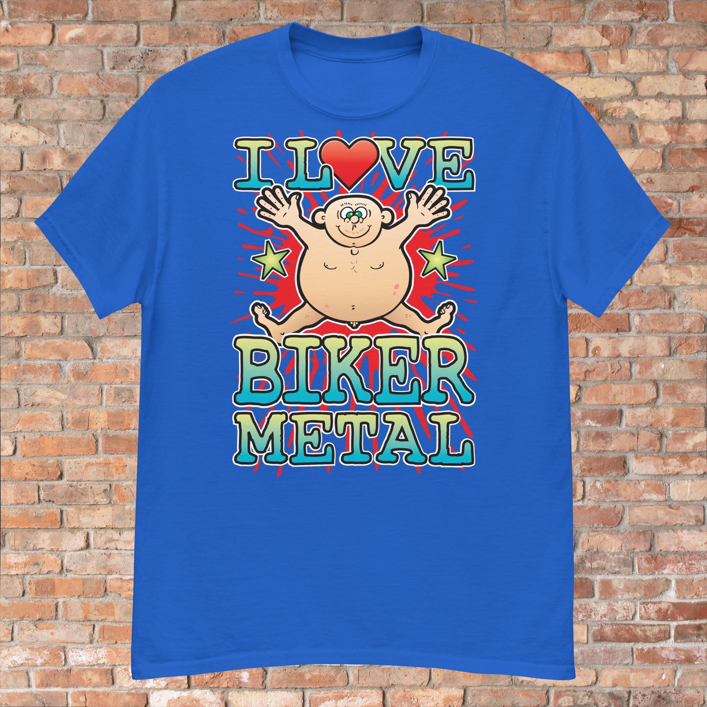 Biker Metal Cotton Love Music T-Shirt