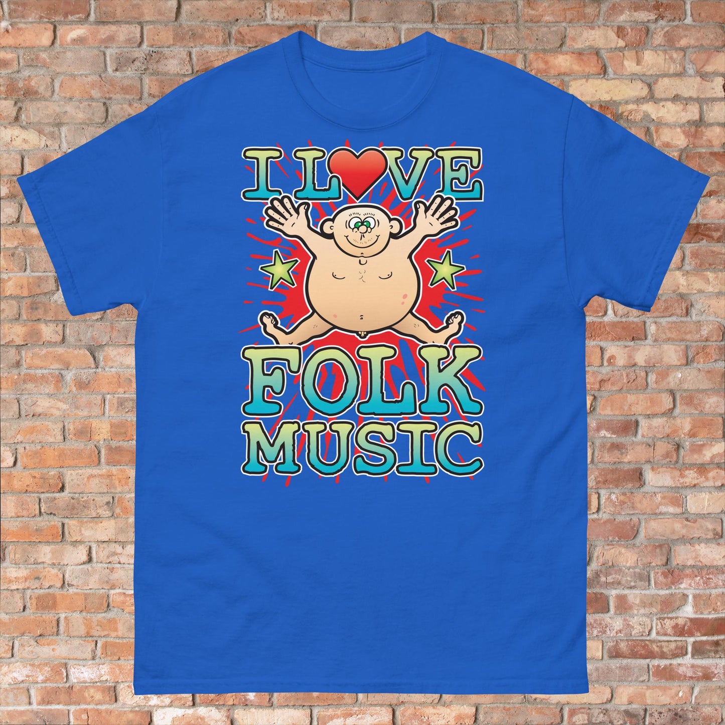 Folk Music Cotton Love Music T-Shirt