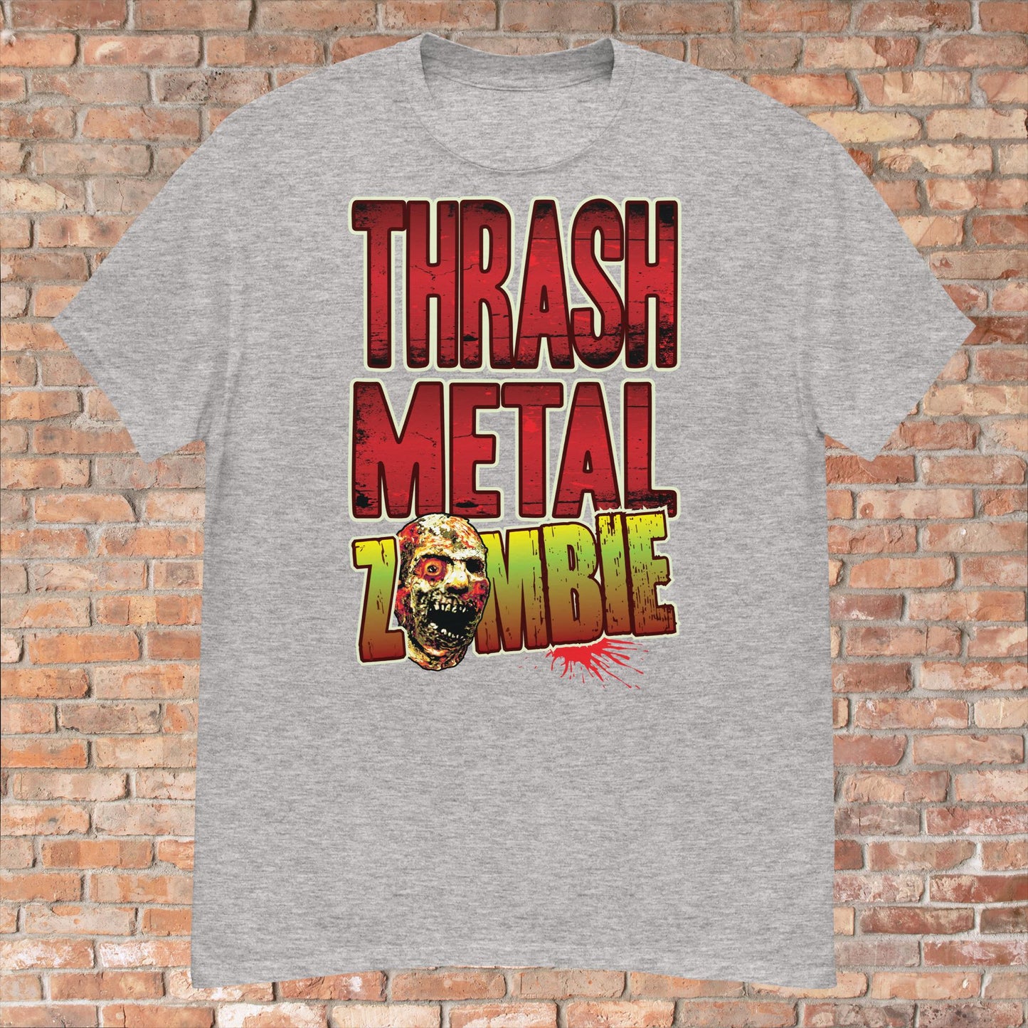 Thrash Metal Zombie Cotton T-Shirt