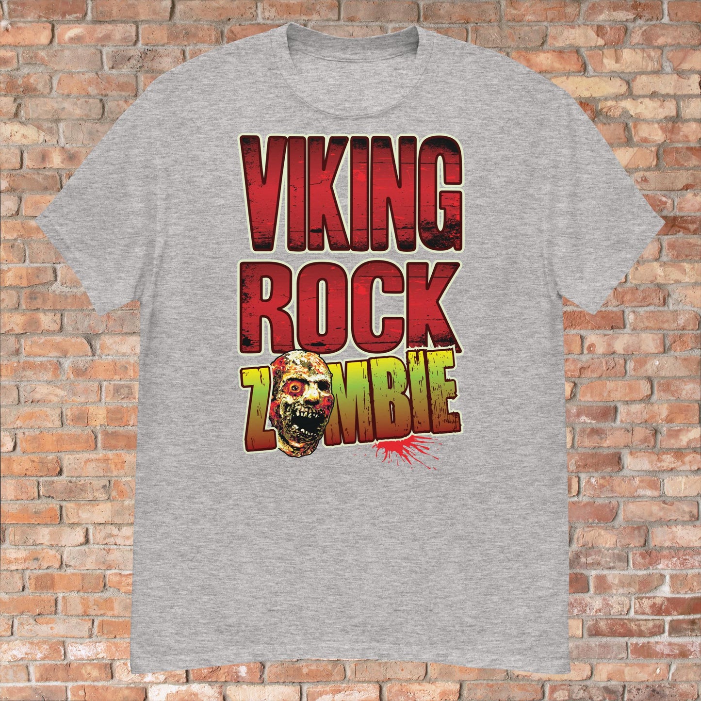 Viking Rock Zombie Cotton T-Shirt