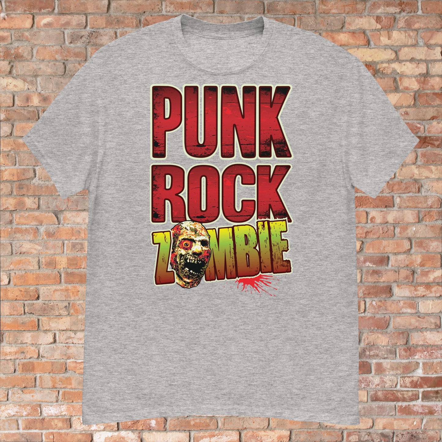 Punk Rock Zombie Cotton T-Shirt