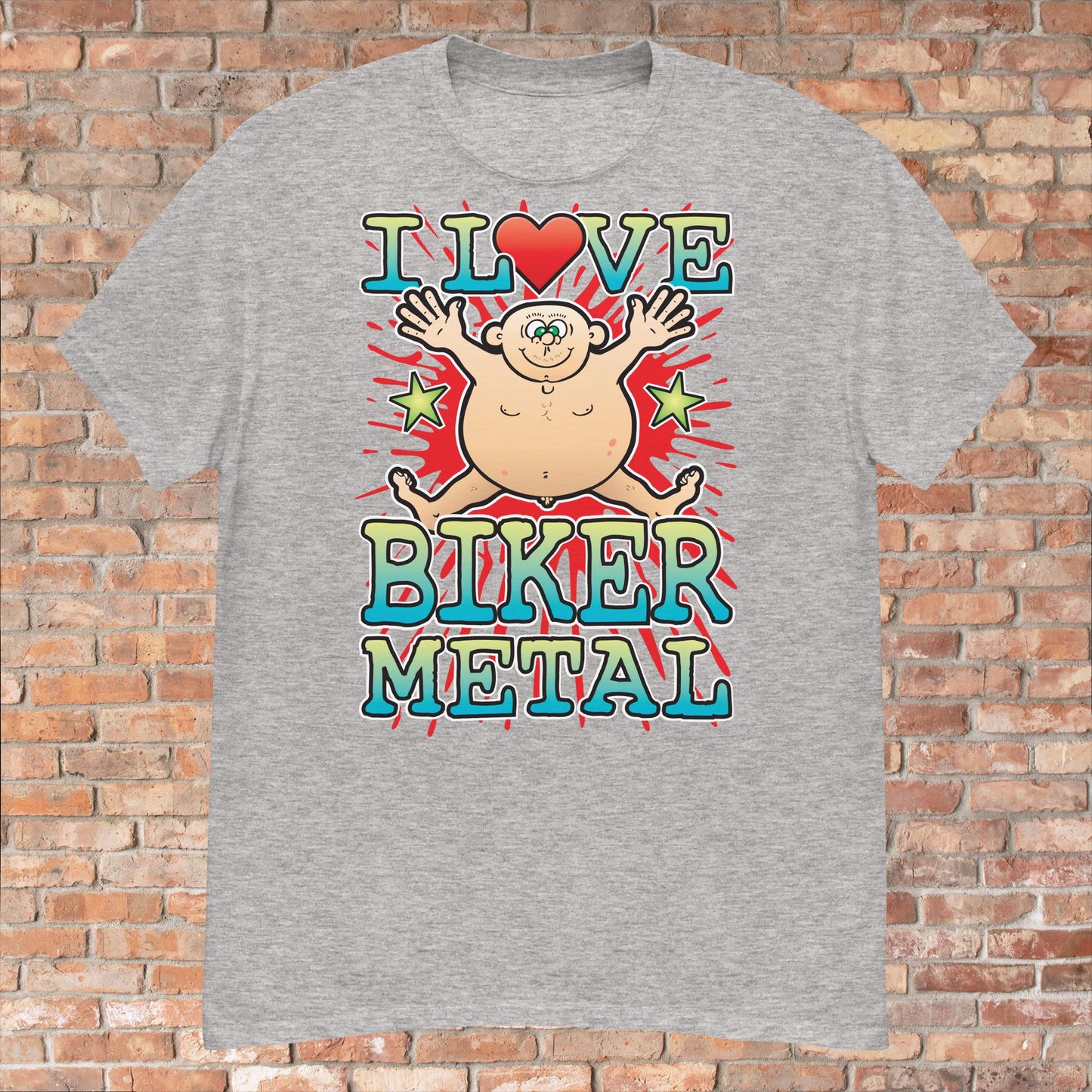 Biker Metal Cotton Love Music T-Shirt