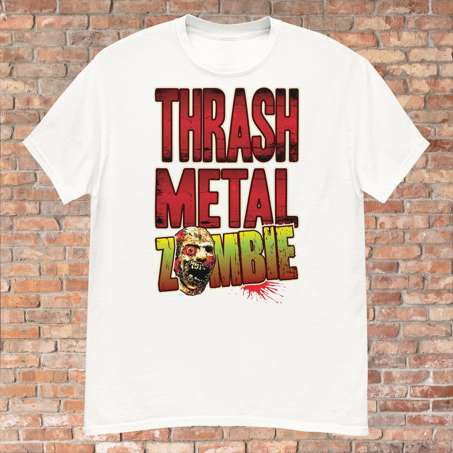 Thrash Metal Zombie Cotton T-Shirt