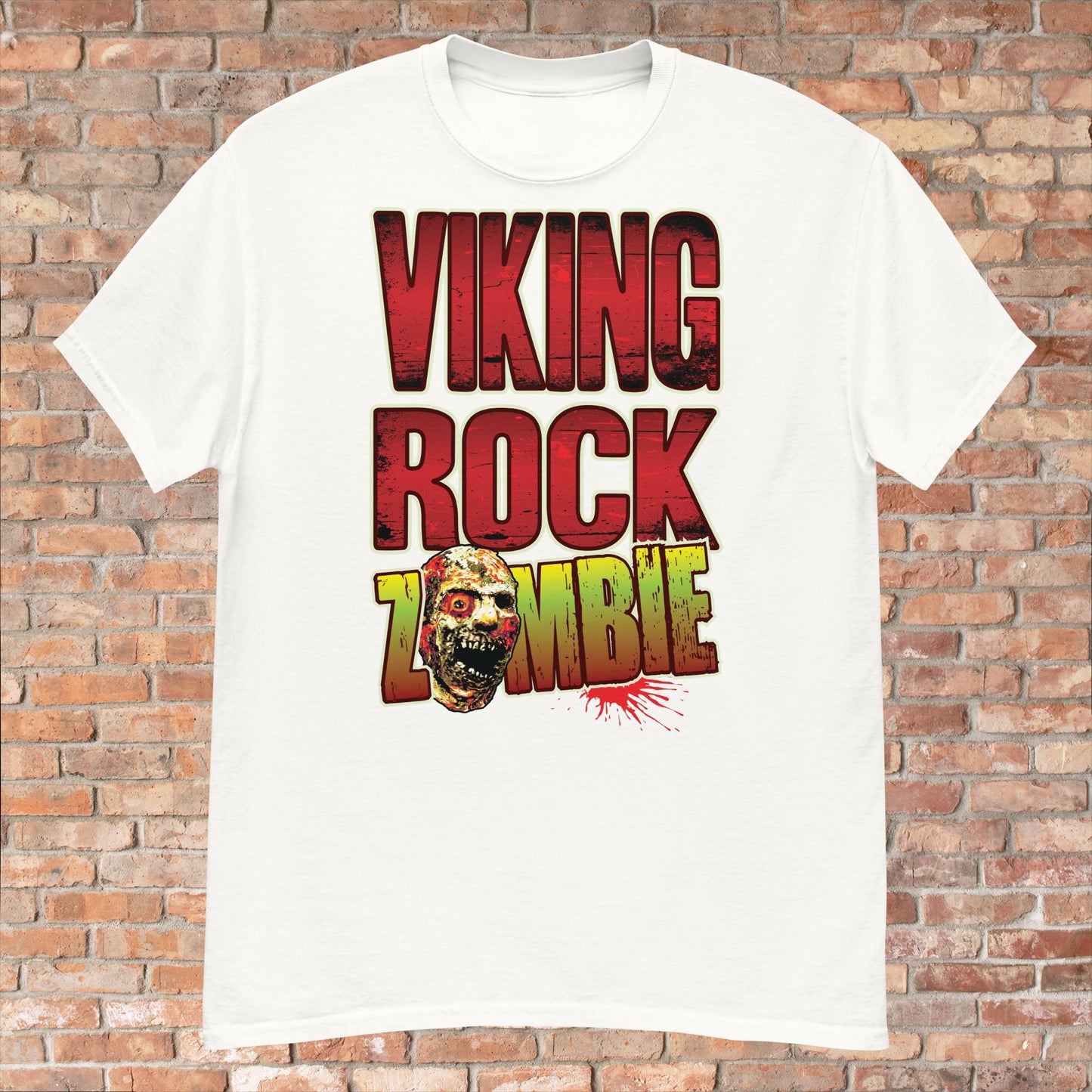 Viking Rock Zombie Cotton T-Shirt
