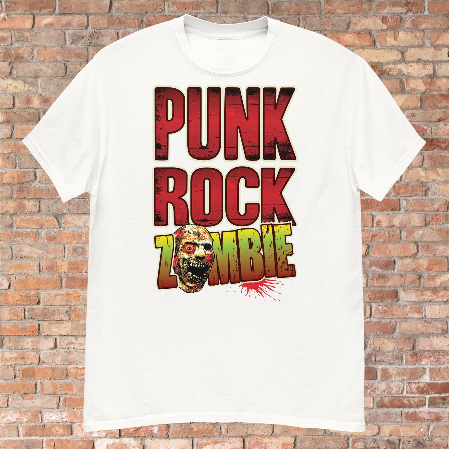 Punk Rock Zombie Cotton T-Shirt
