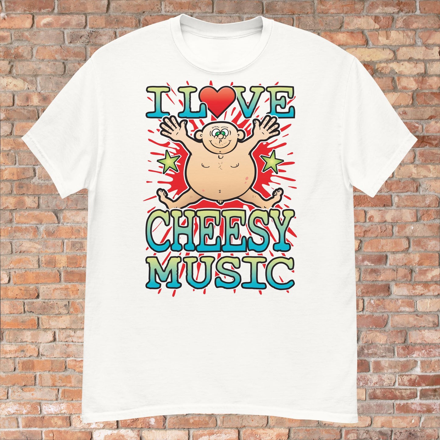 Cheesy Music Cotton Love Music T-Shirt