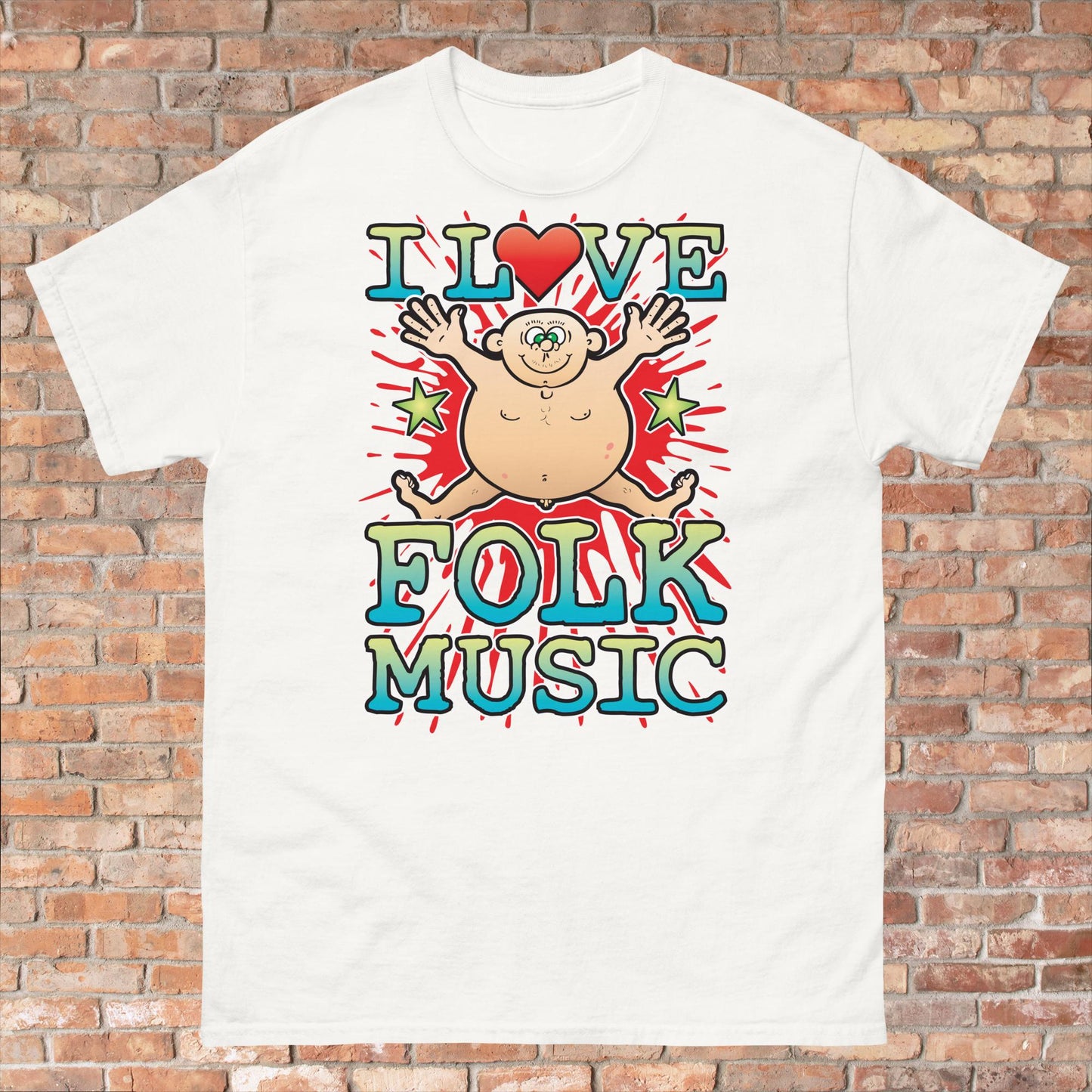 Folk Music Cotton Love Music T-Shirt