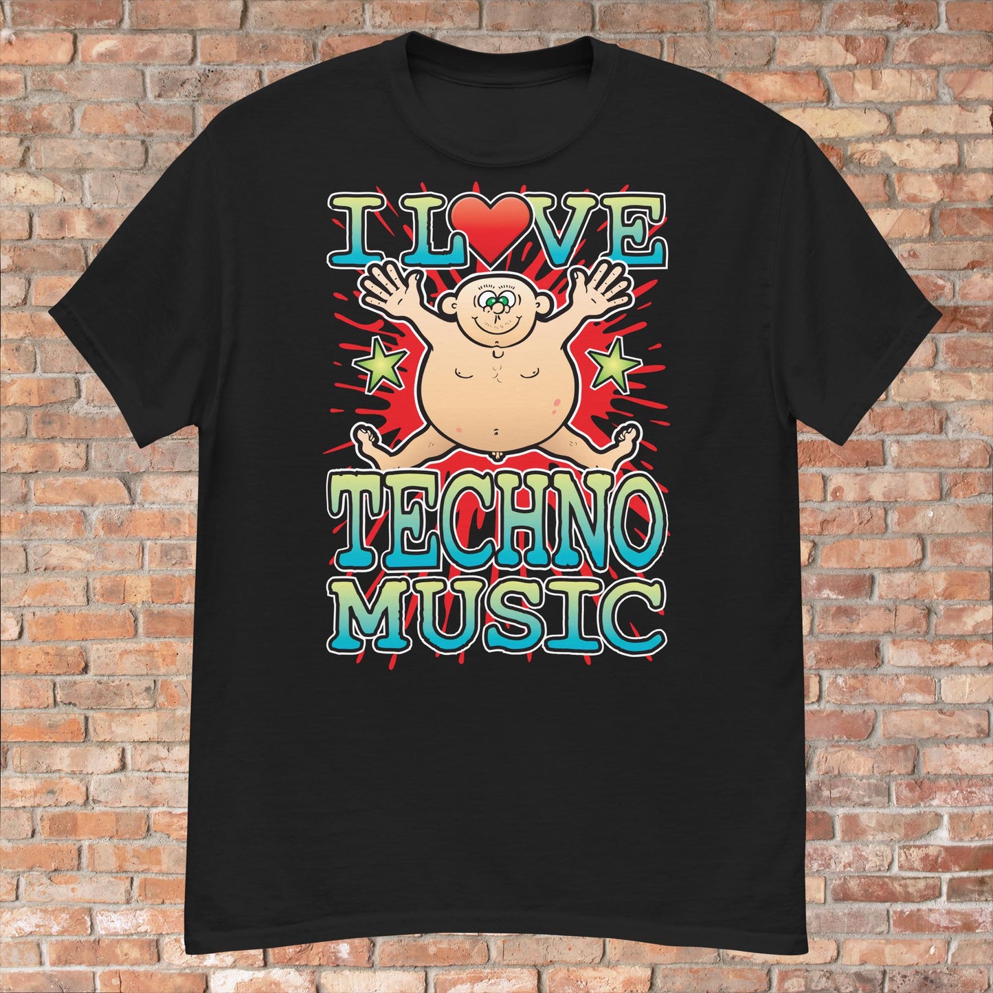 Techno Music Cotton Love Music T-Shirt