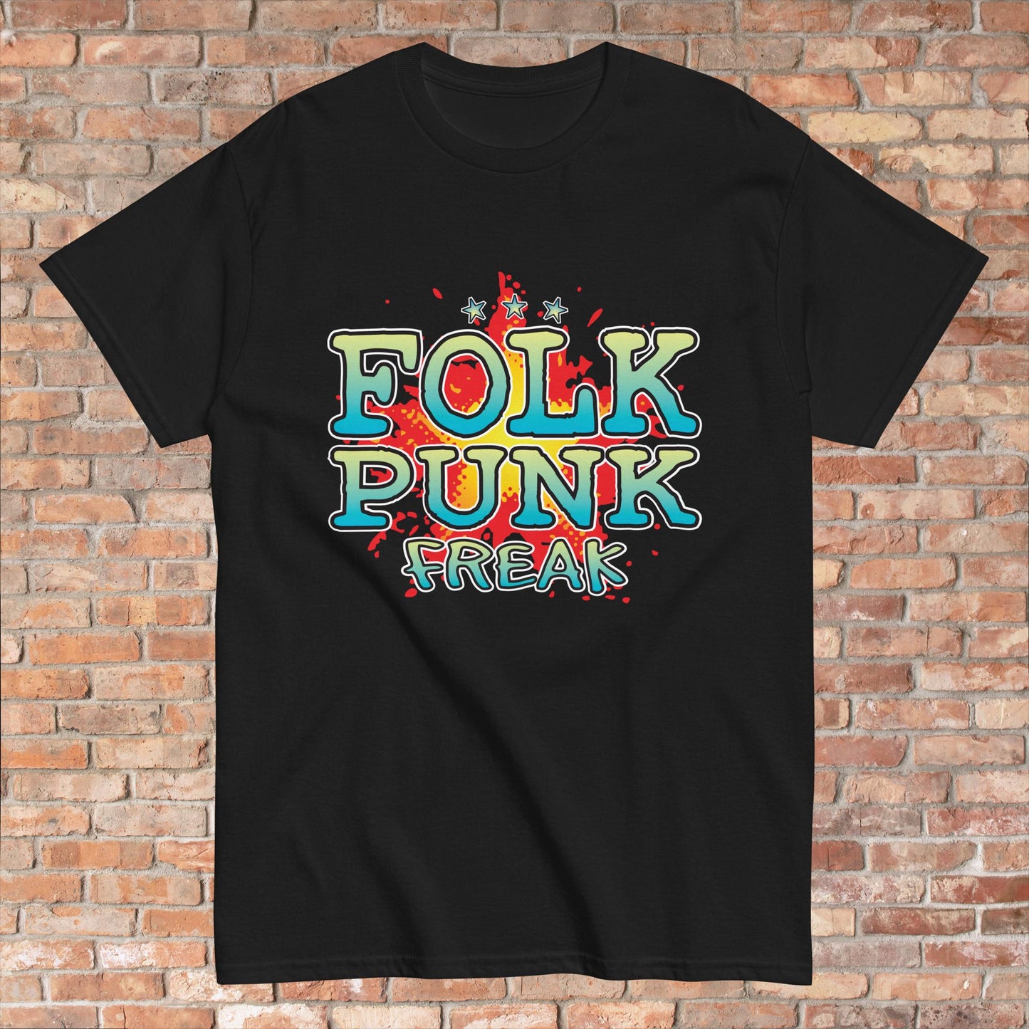 Folk Punk Cotton T-Shirt