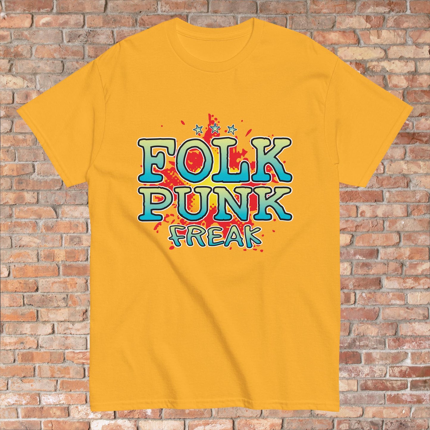 Folk Punk Cotton T-Shirt