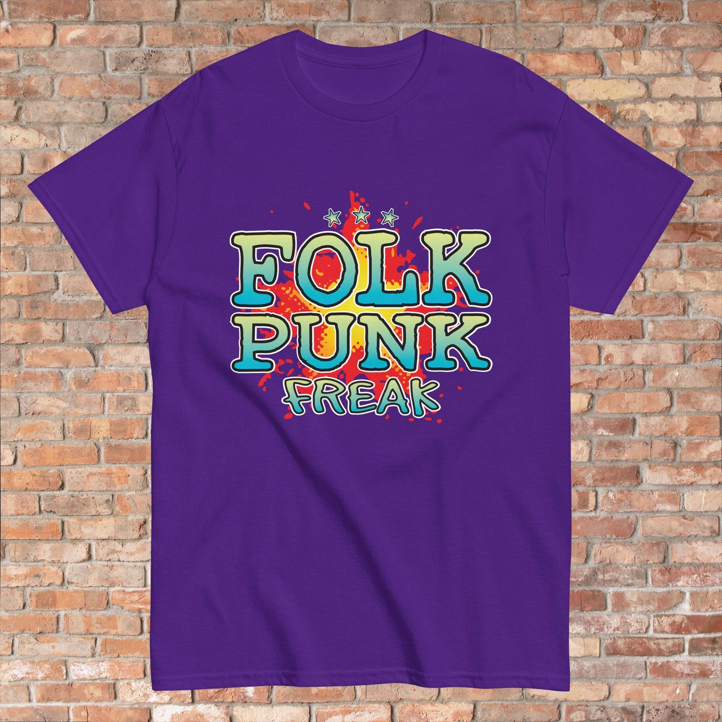 Folk Punk Cotton T-Shirt