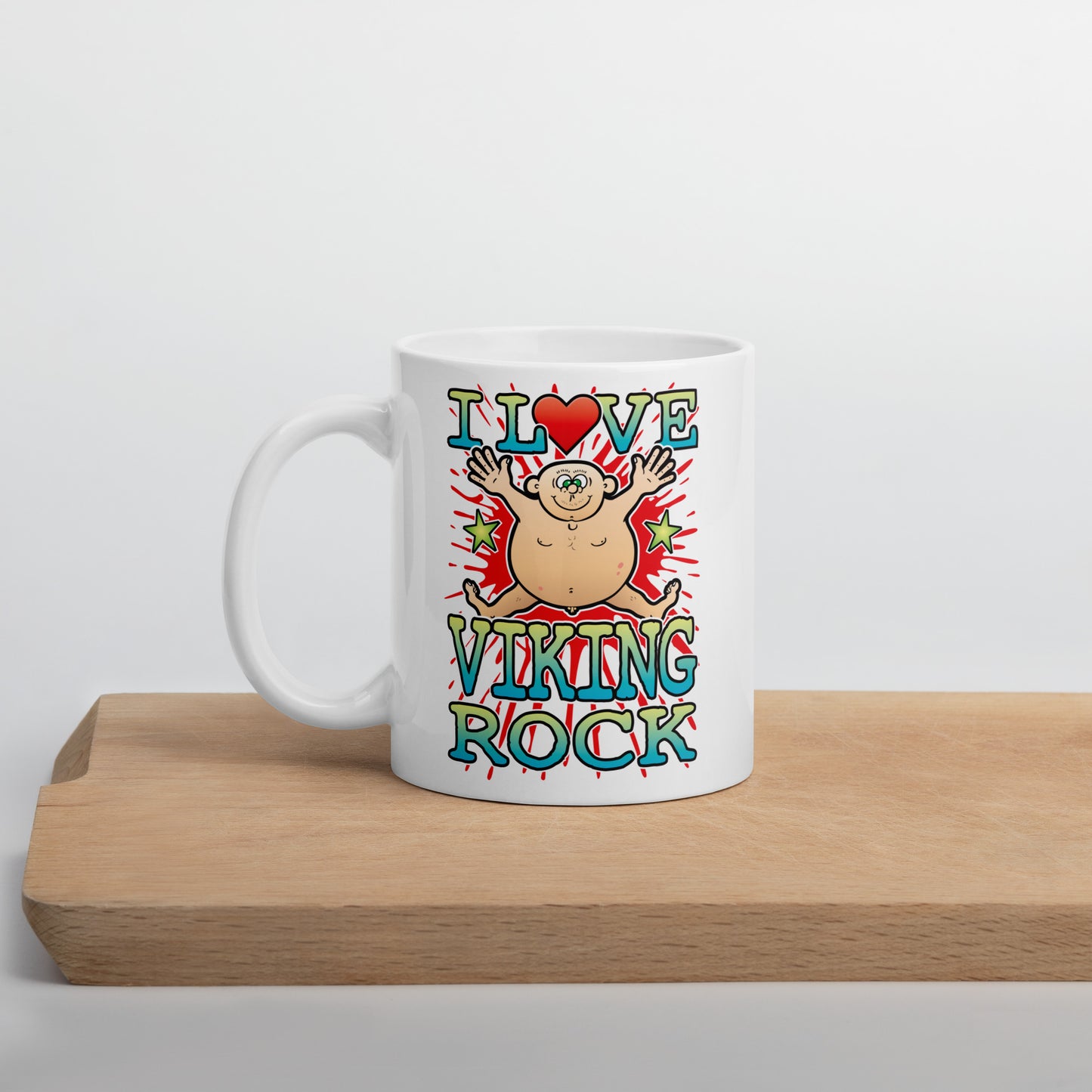 I Love Viking Rock Ceramic Mug