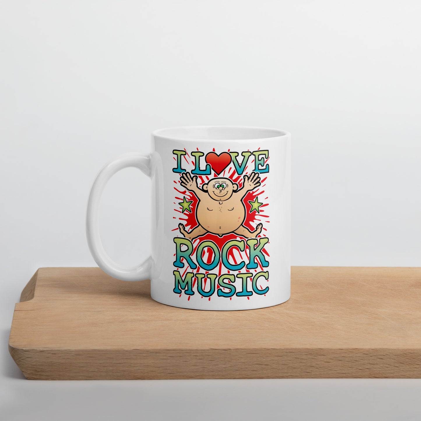 I Love Rock Music Ceramic Mug