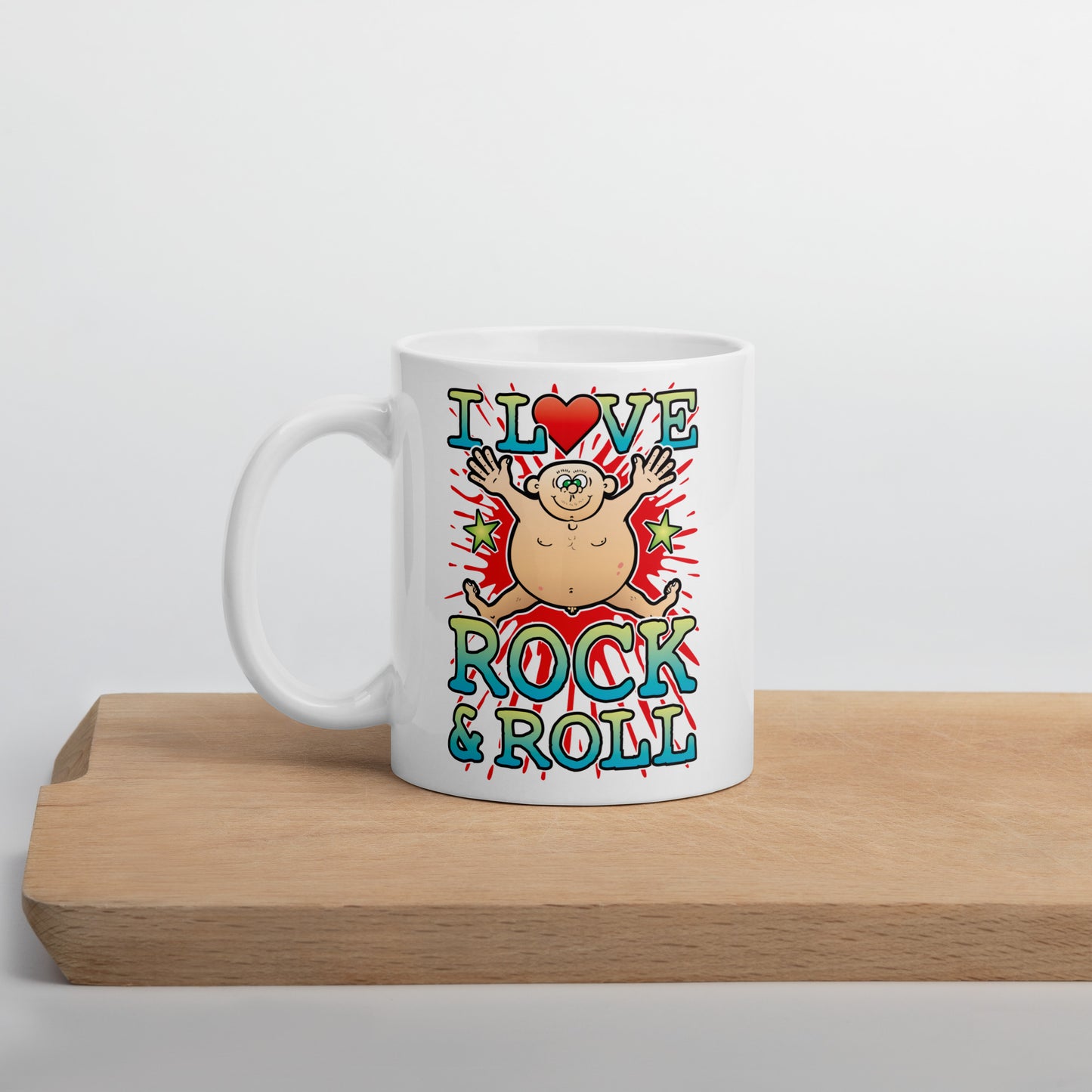 I Love Rock & Roll Ceramic Mug