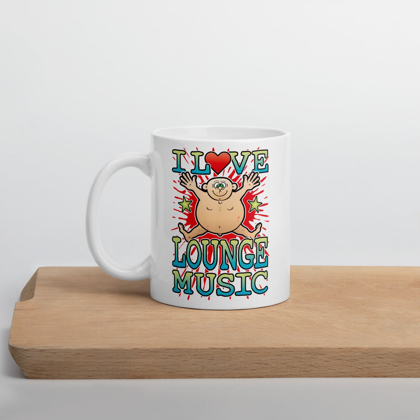 I Love Lounge Music Ceramic Mug