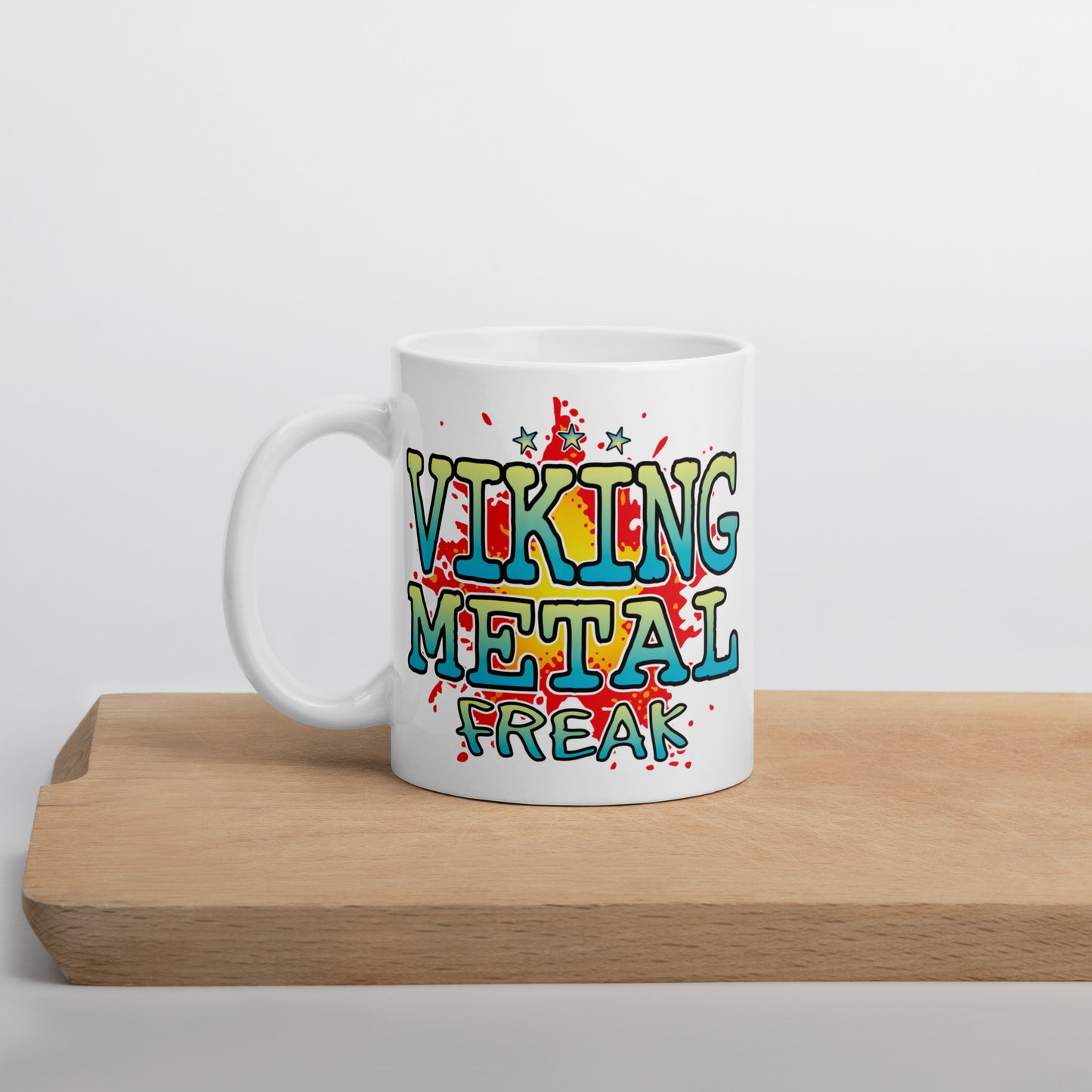 Viking Metal Ceramic Mug