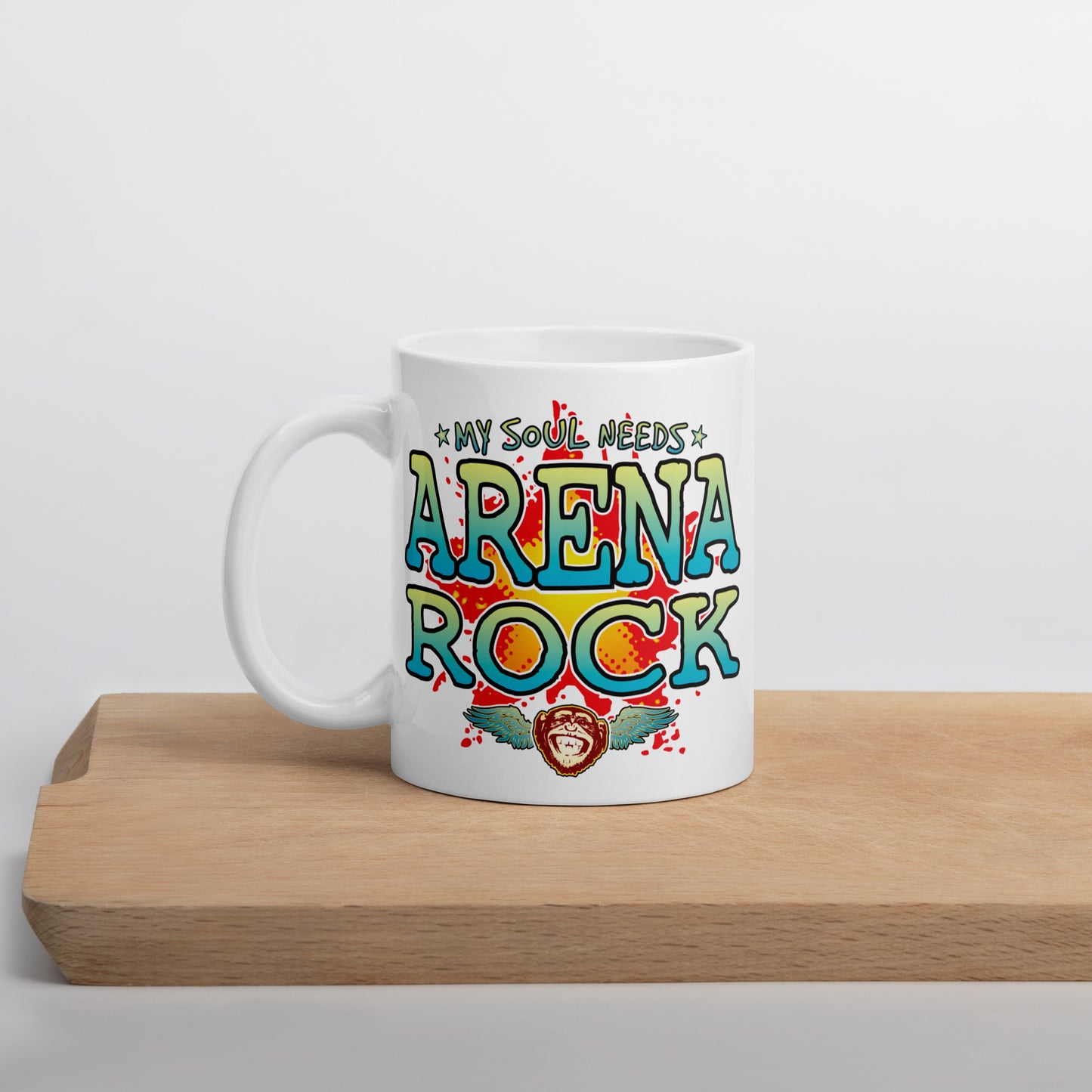 Arena Rock 11oz White Ceramic Soul Mug