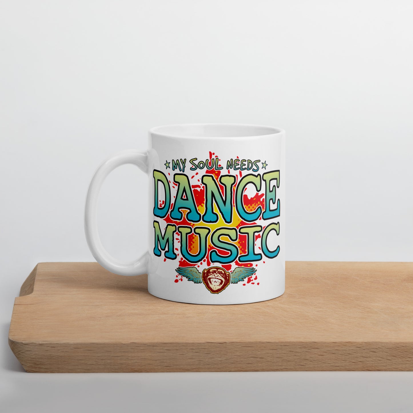 Dance Music 11oz White Ceramic Soul Mug