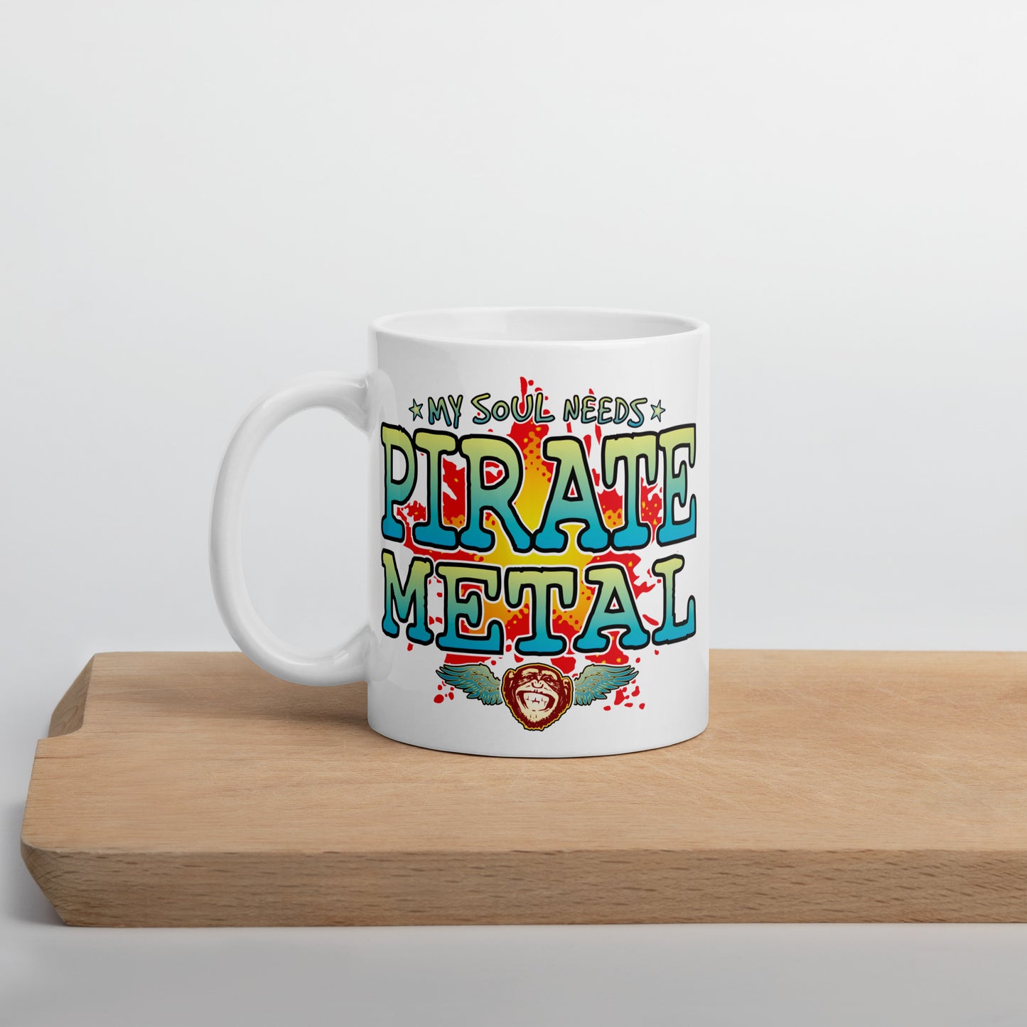 Pirate Metal 11oz White Ceramic Soul Mug