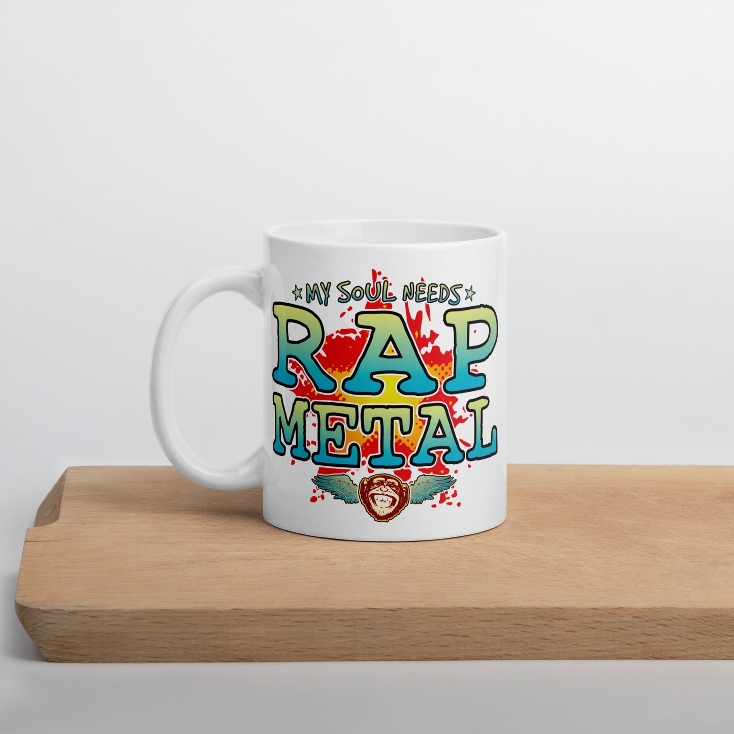 Rap Metal 11oz White Ceramic Soul Mug