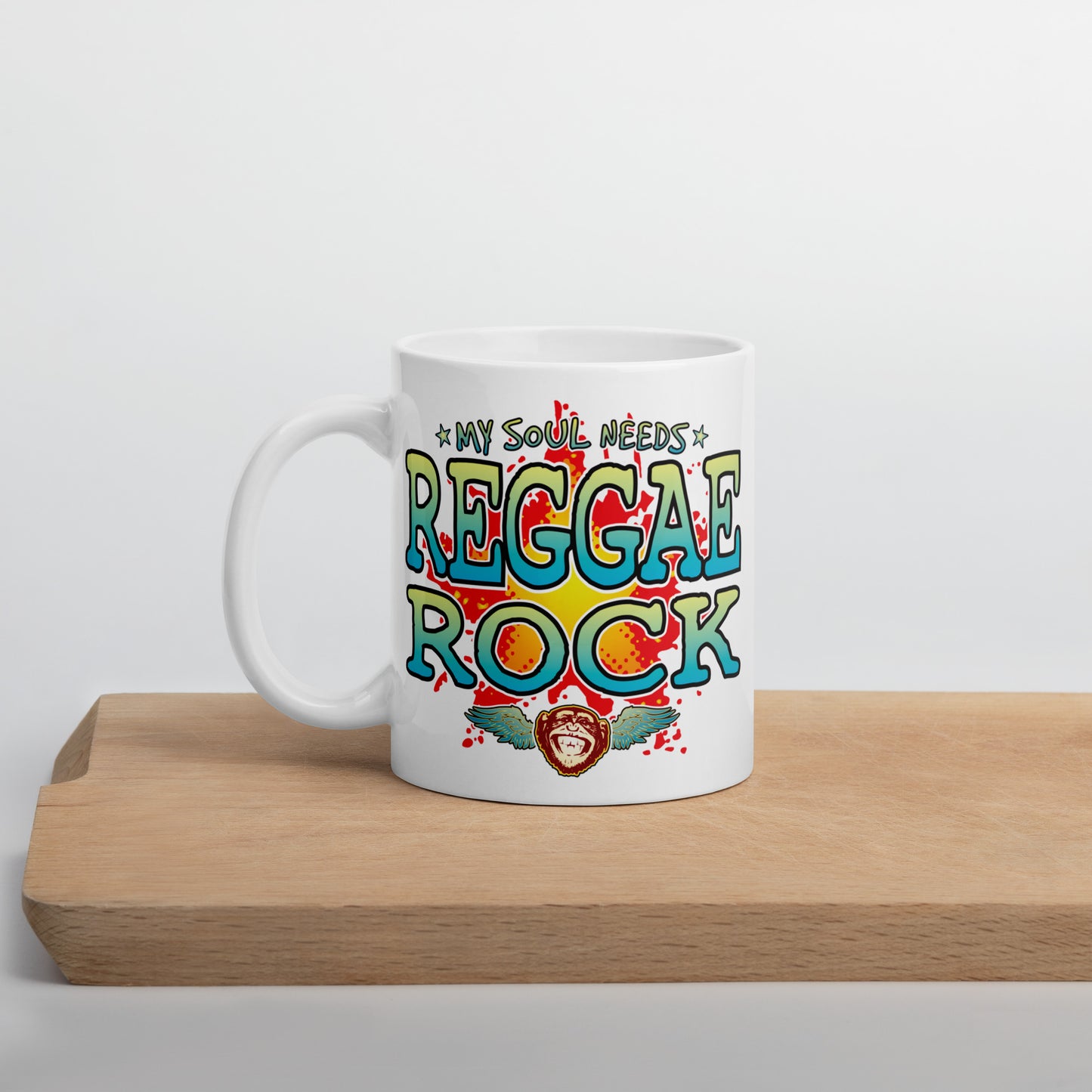 Reggae Rock 11oz White Ceramic Soul Mug