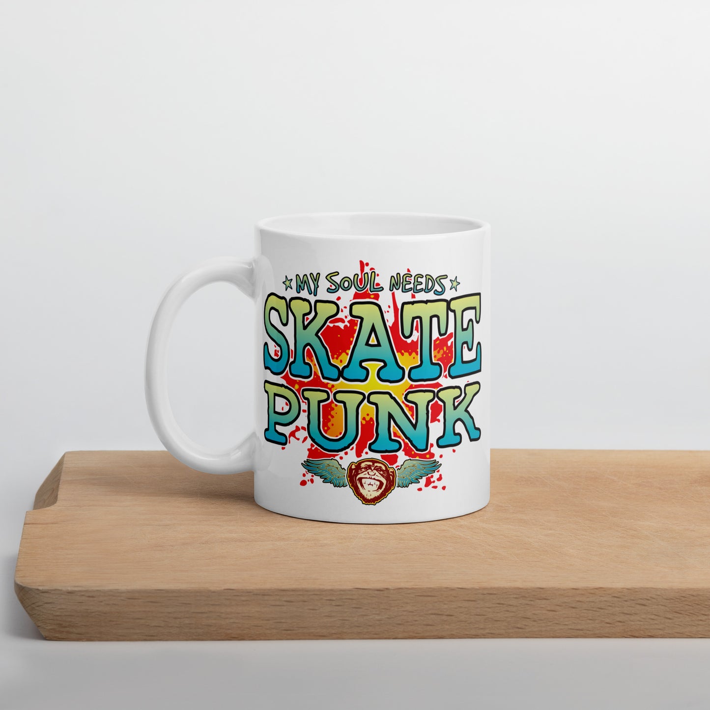 Skate Punk 11oz White Ceramic Soul Mug