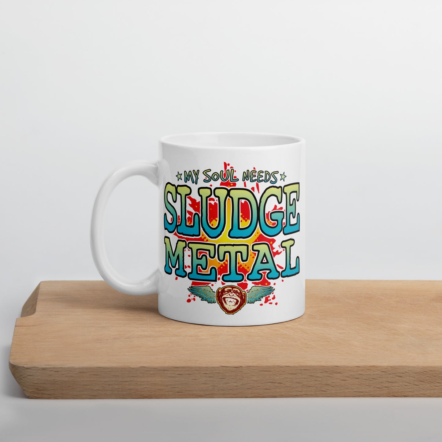 Sludge Metal 11oz White Ceramic Soul Mug
