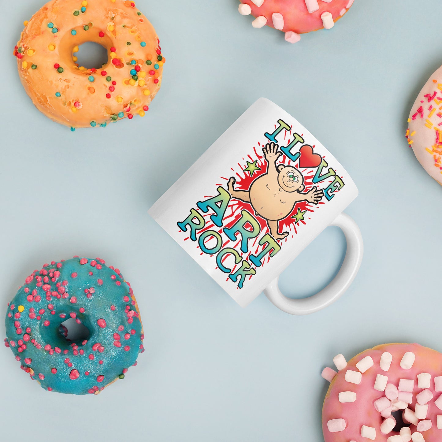 I Love Art Rock Ceramic Mug
