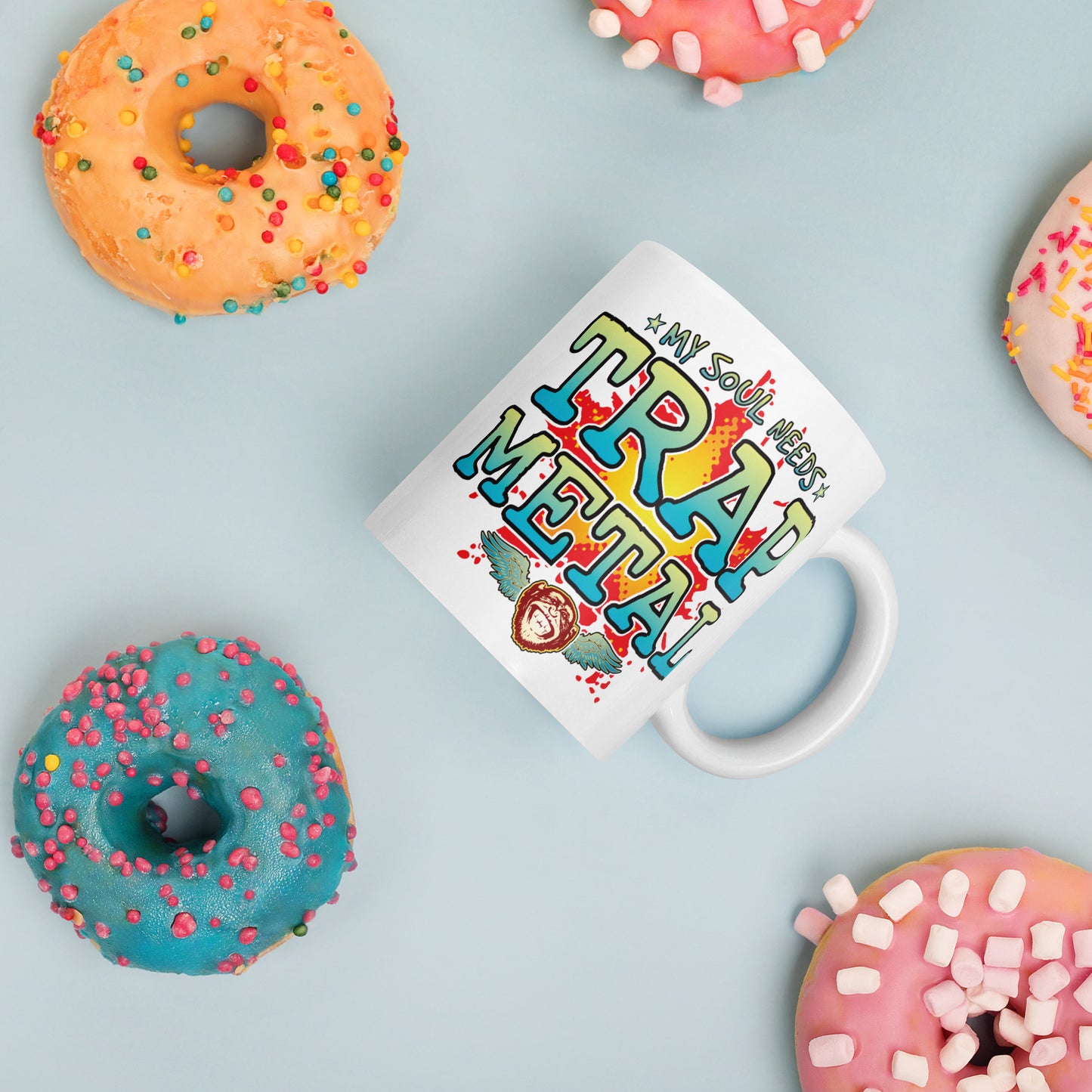 Trap Metal 11oz White Ceramic Soul Mug