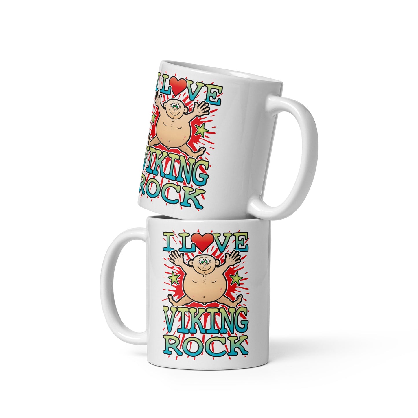 I Love Viking Rock Ceramic Mug