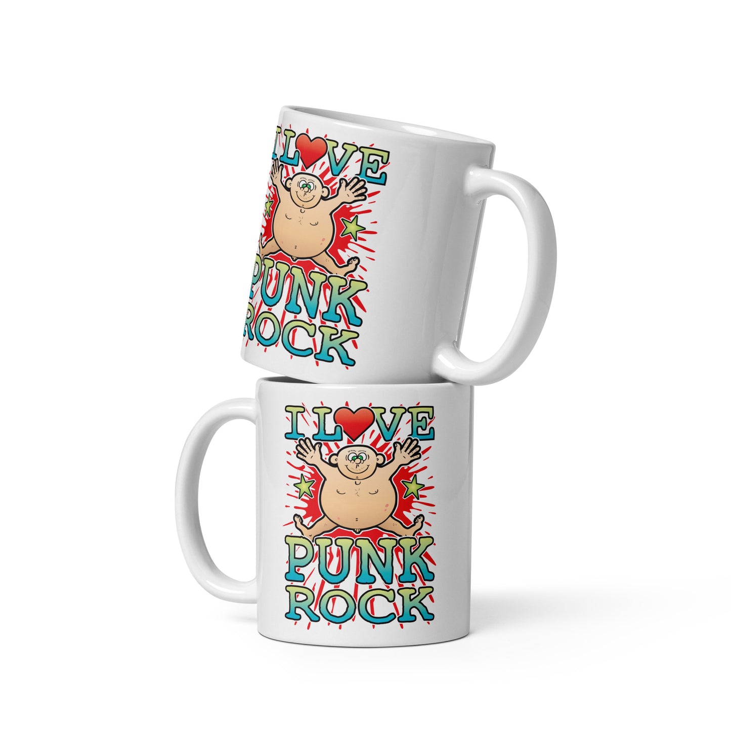 I Love Punk Rock Ceramic Mug