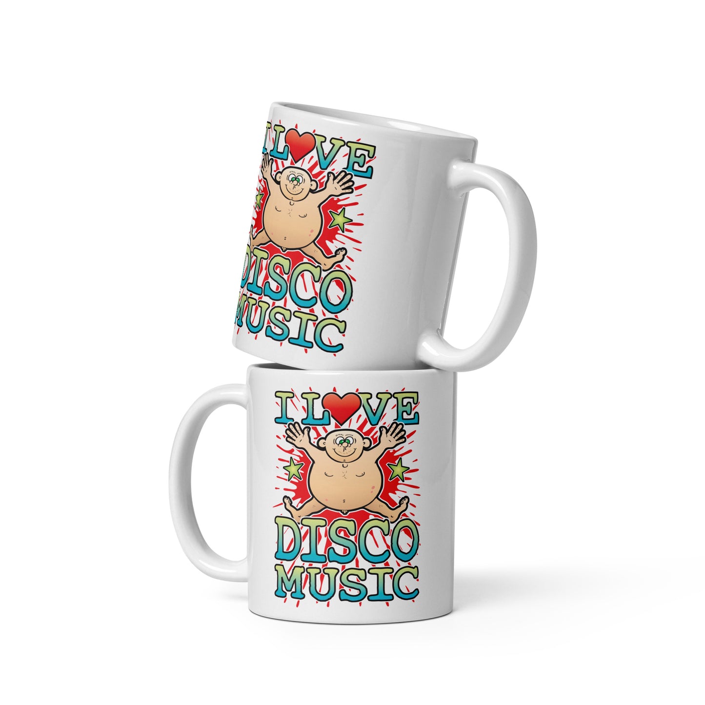 I Love Disco Music Ceramic Mug