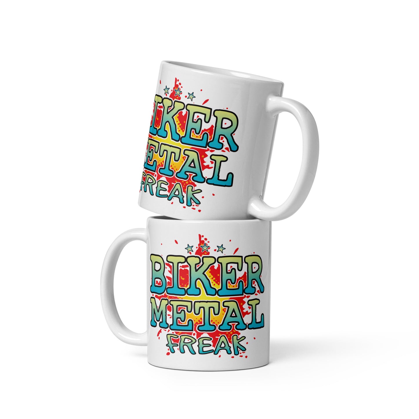 Biker Metal Ceramic Mug