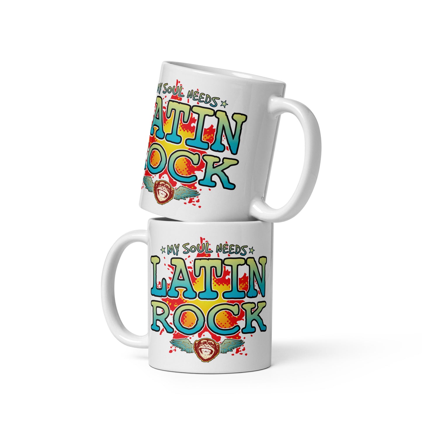 Latin Rock 11oz White Ceramic Soul Mug