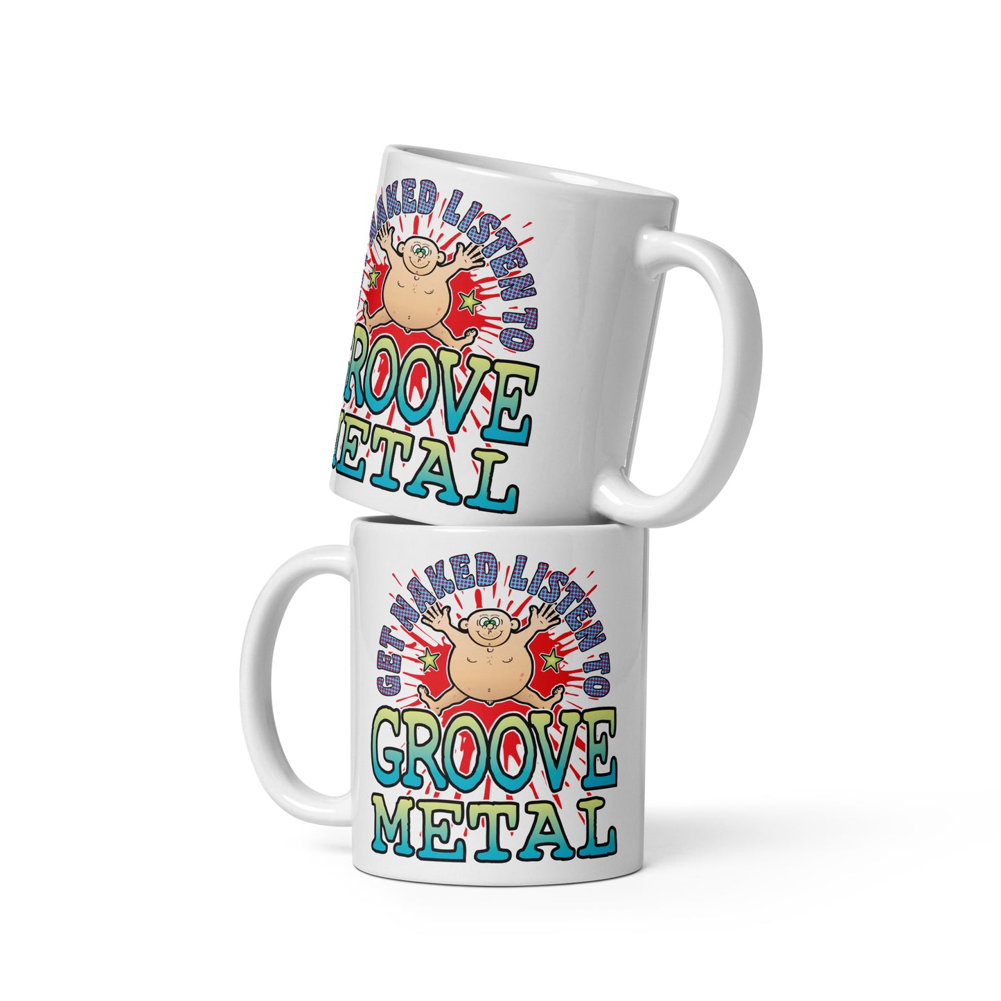 Groove Metal Ceramic Mug