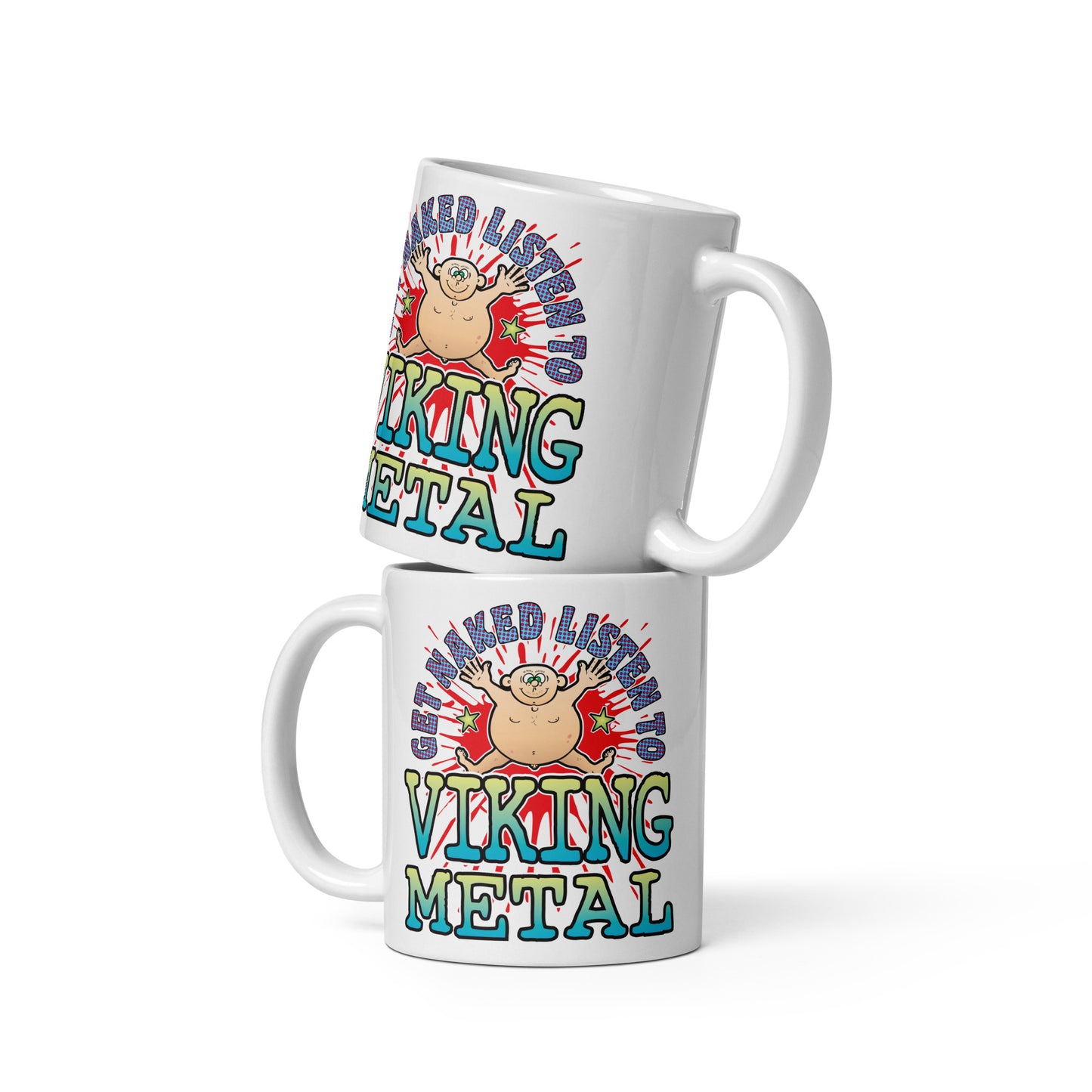 Viking Metal Ceramic Mug