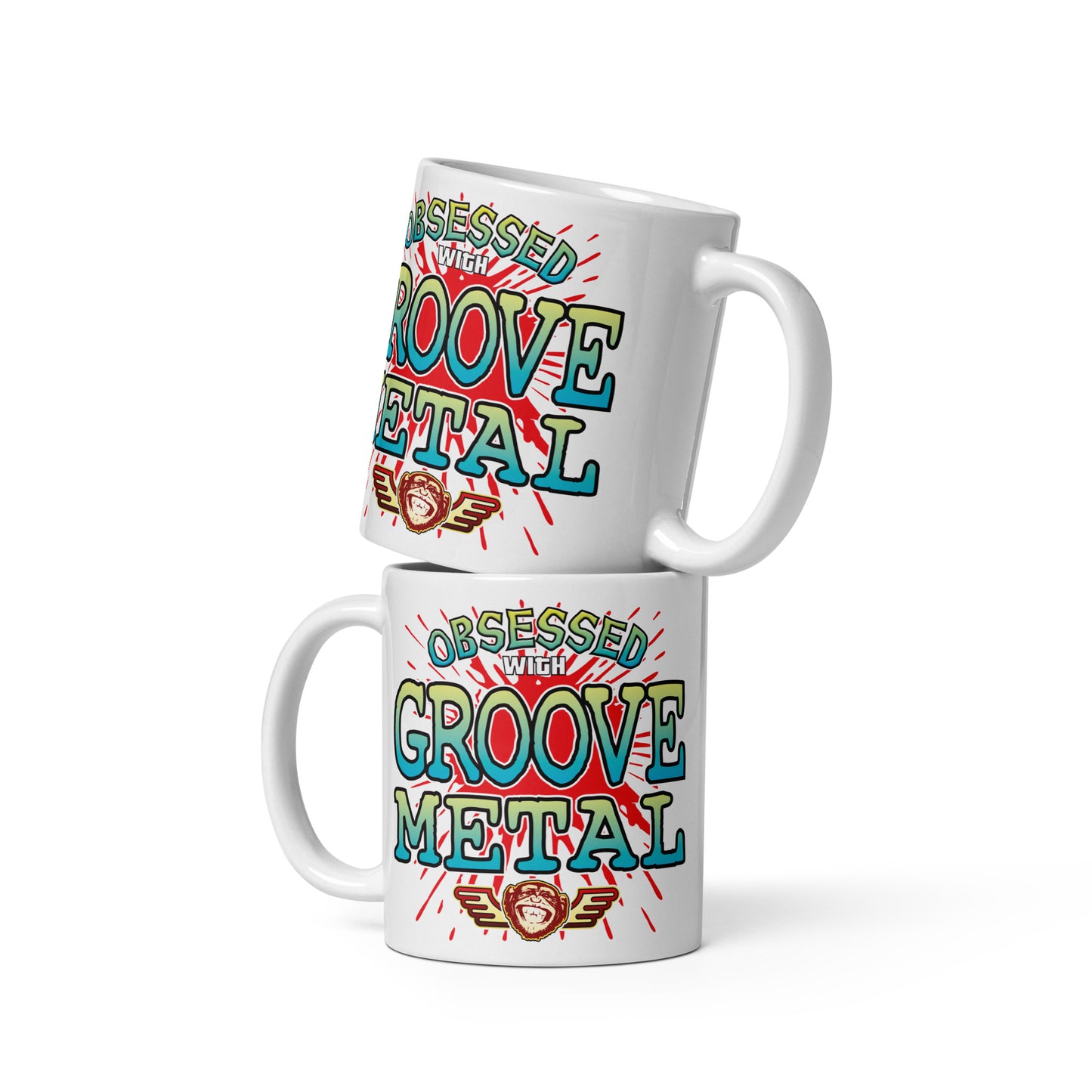 Groove Metal Ceramic Mug