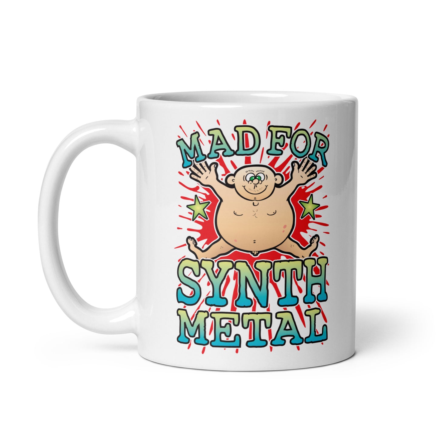 Mad For Synth Metal Mug