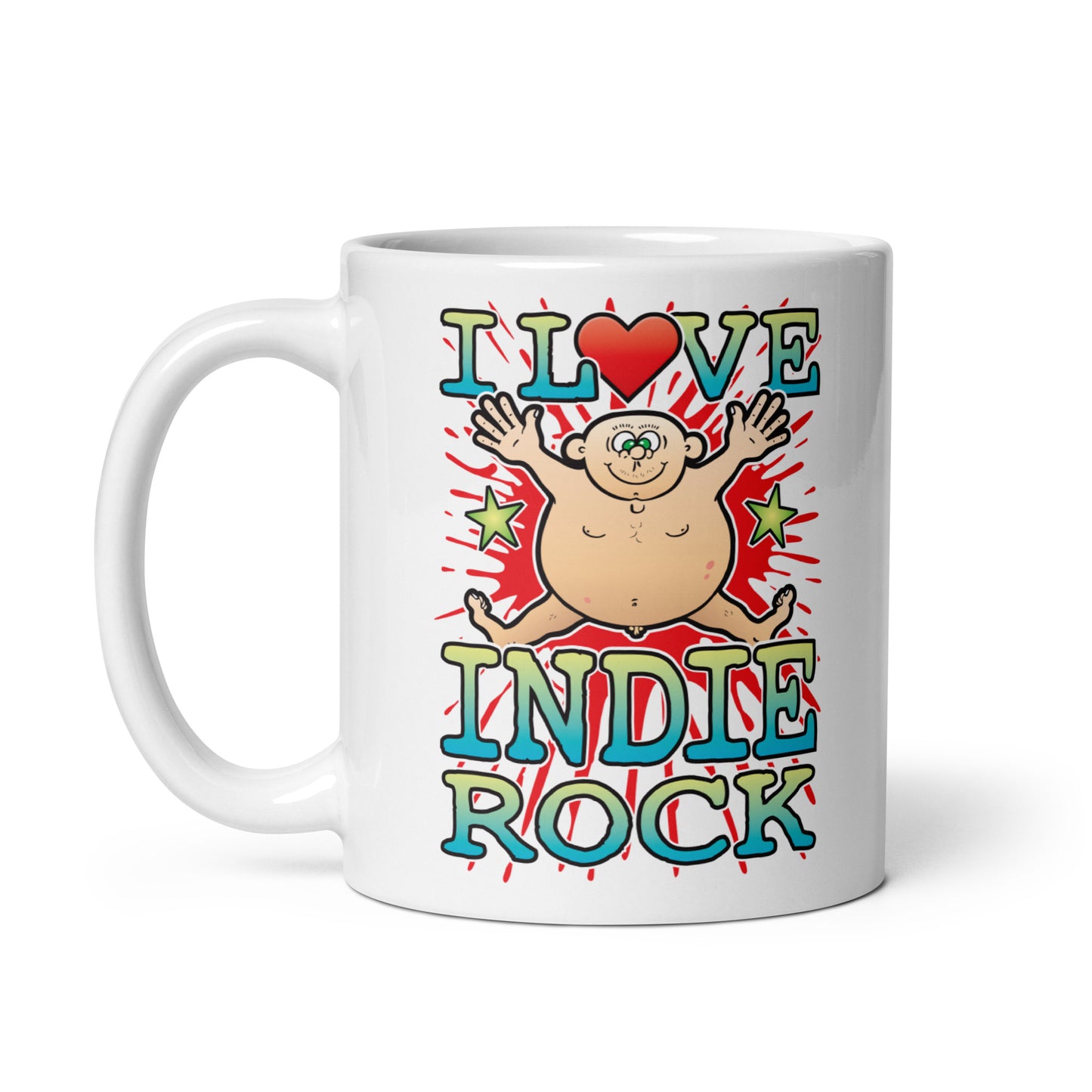I Love Indie Rock Ceramic Mug