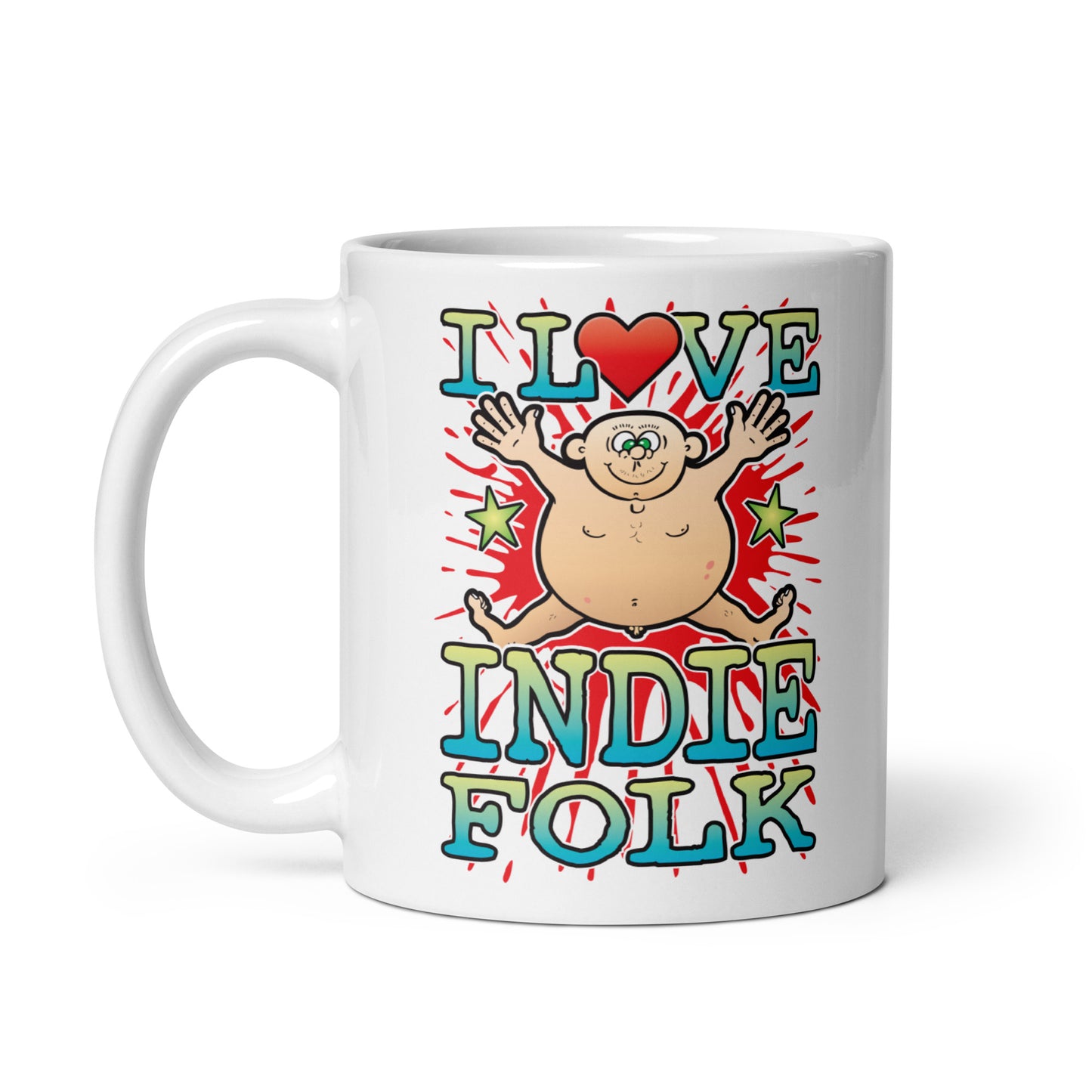 I Love Indie Folk Ceramic Mug