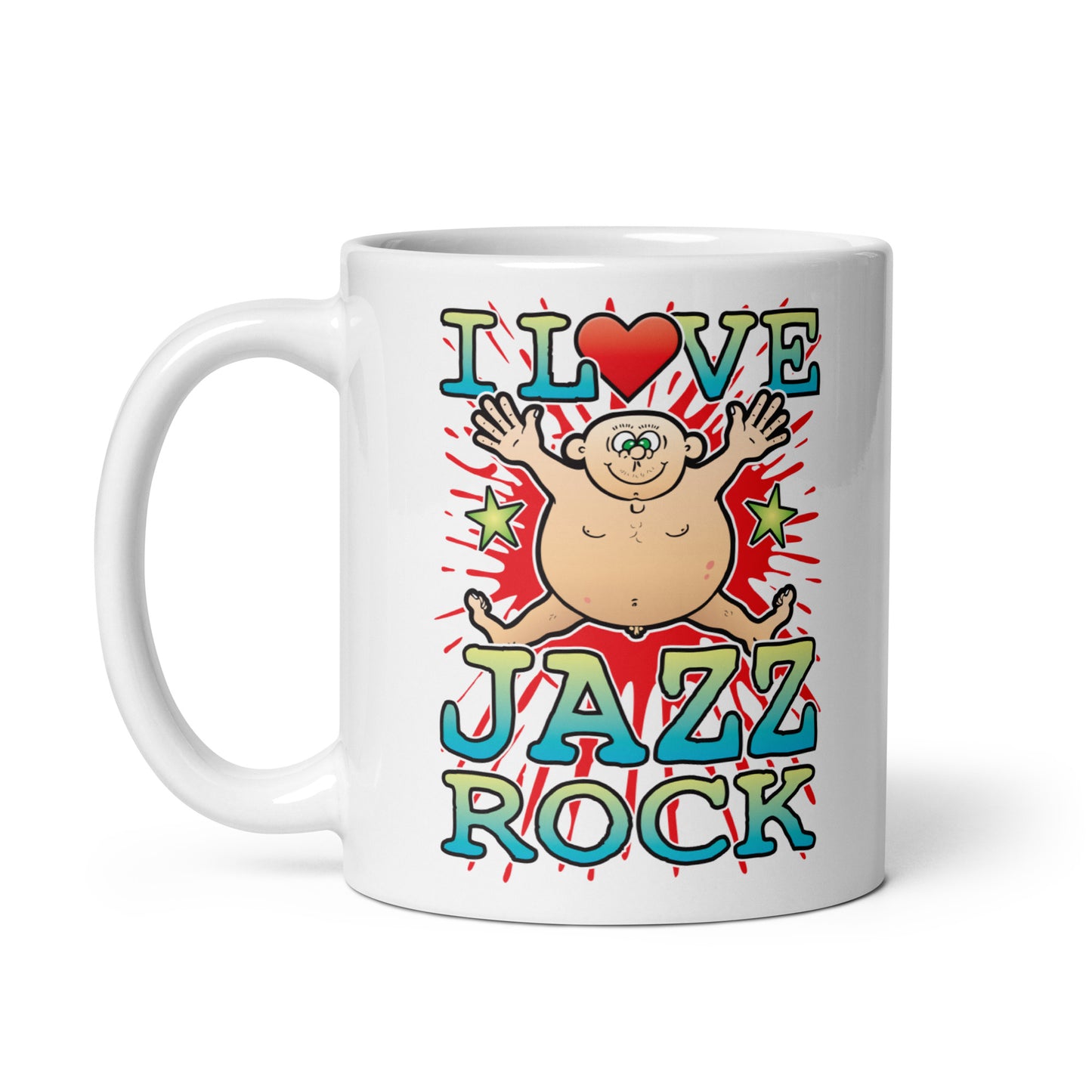 I Love Jazz Rock Ceramic Mug