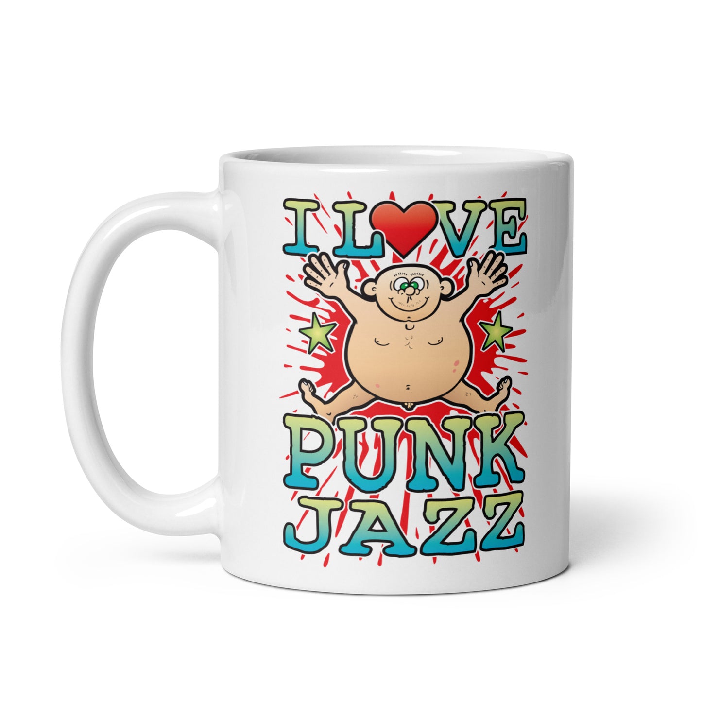 I Love Punk Jazz Ceramic Mug