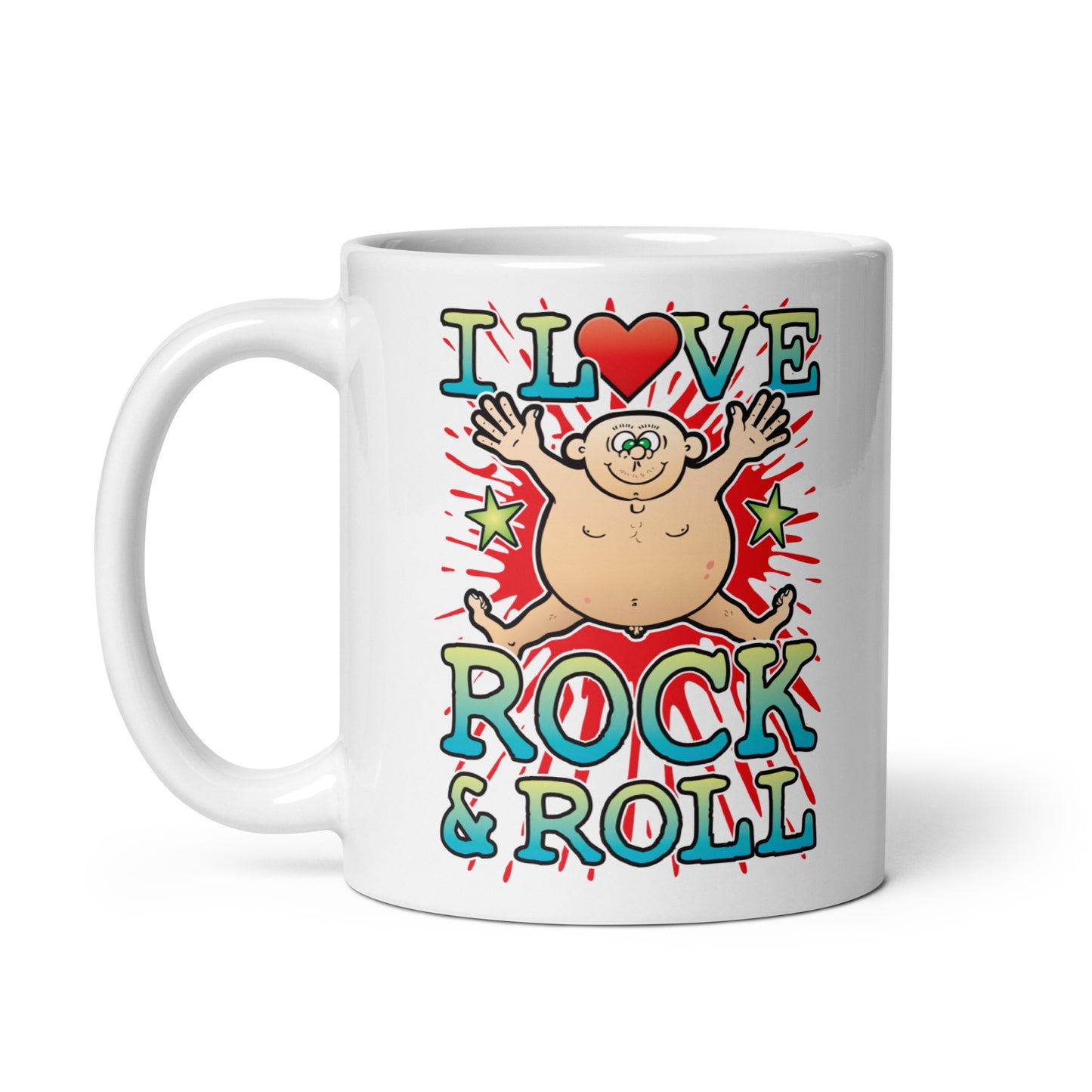 I Love Rock & Roll Ceramic Mug