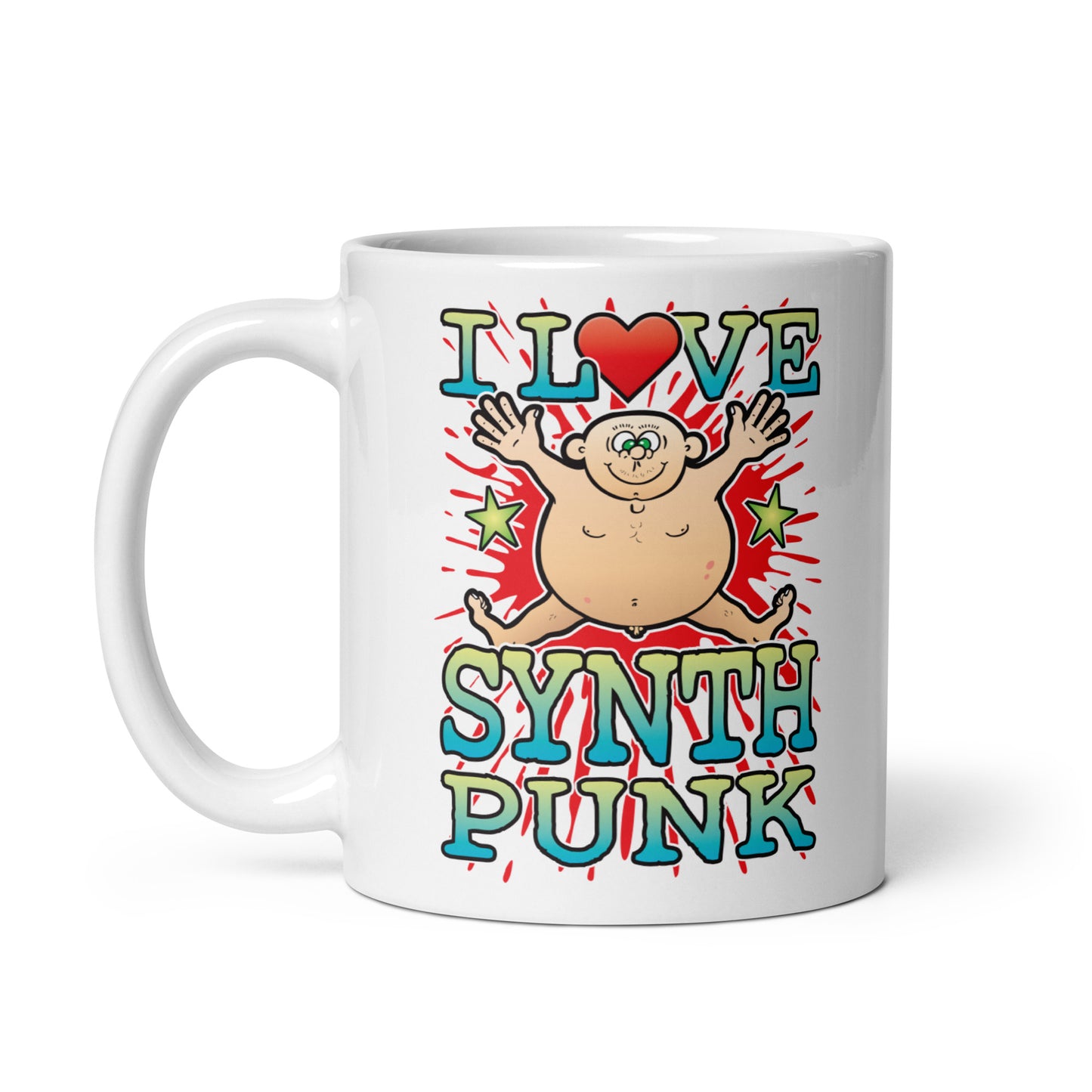 I Love Synth Punk Ceramic Mug